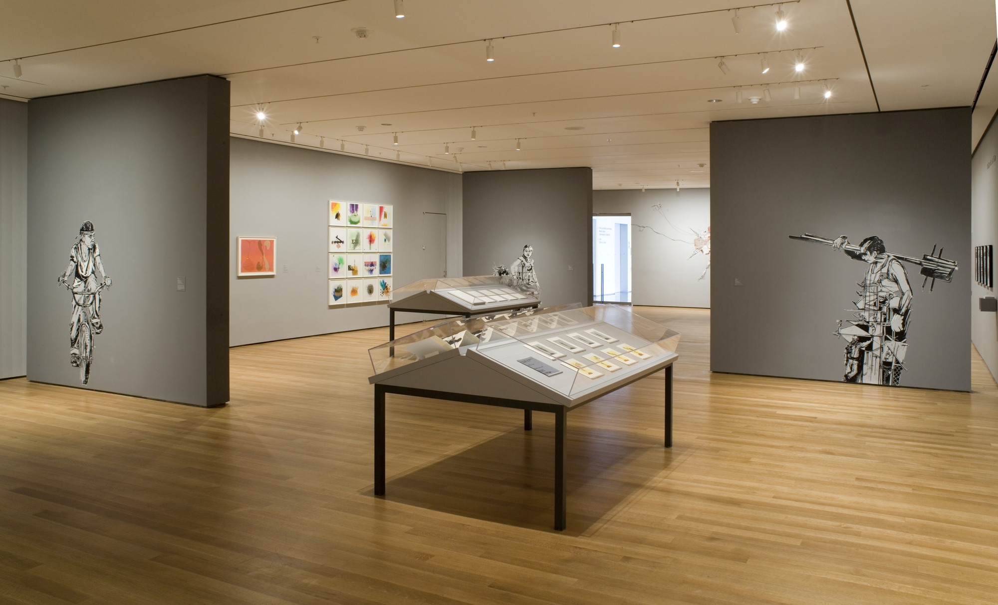 Installation view of the exhibition "Since 2000 Printmaking Now" MoMA