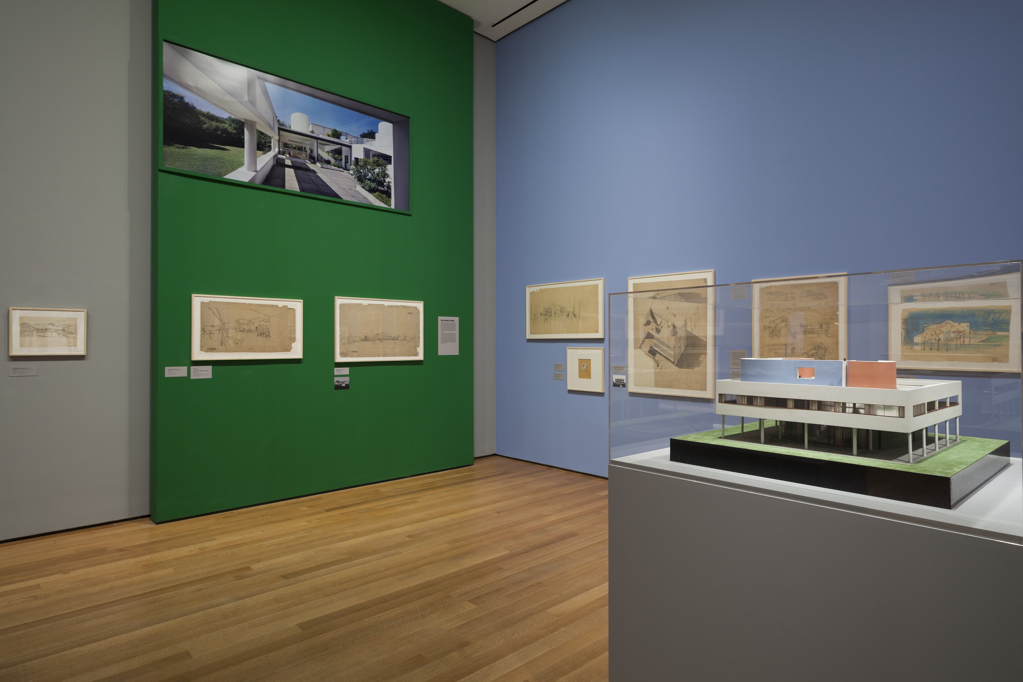 Installation of the exhibition, "Le Corbusier: An Atlas Landscapes" | MoMA
