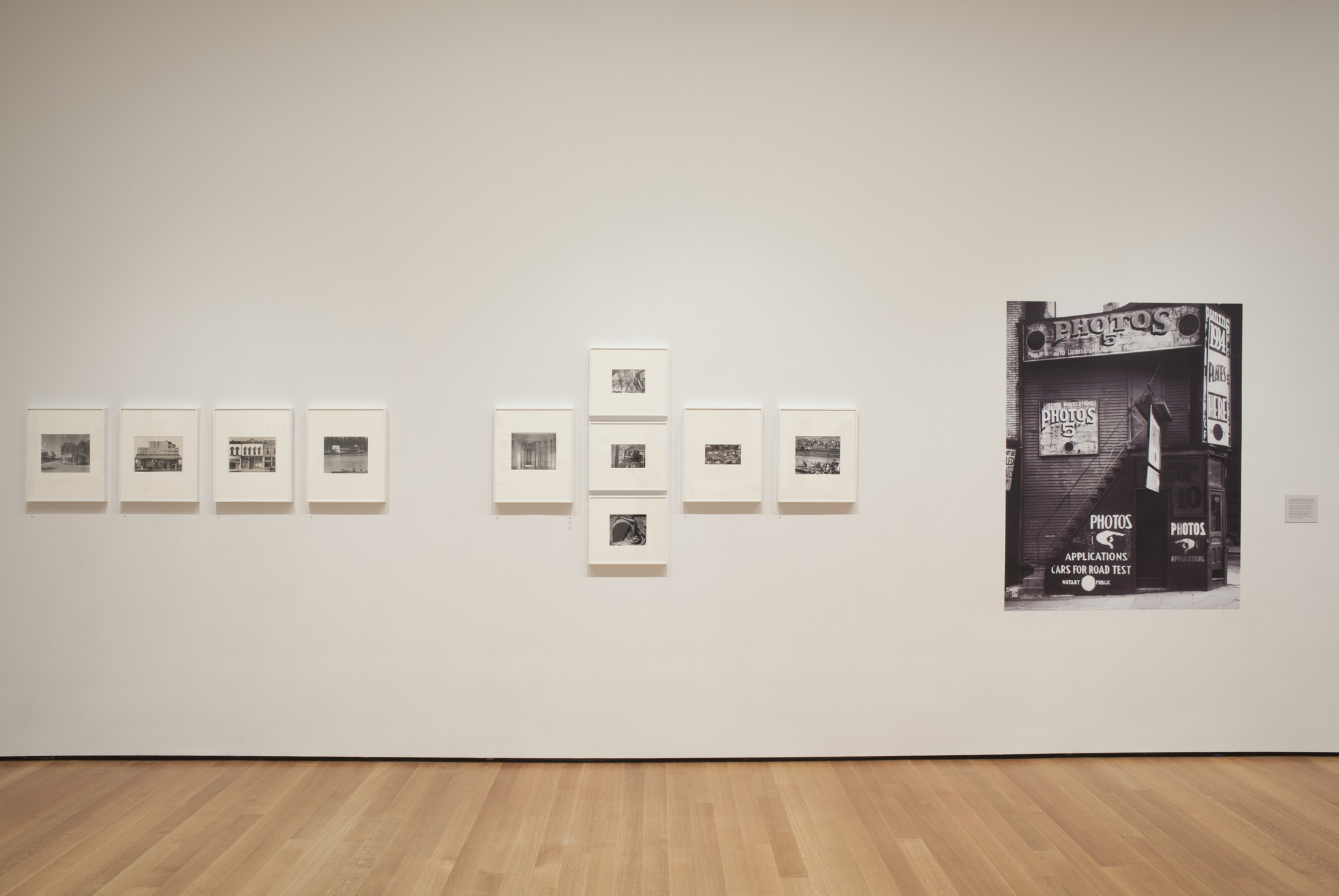 Installation view of the exhibition "Walker Evans American Photographs
