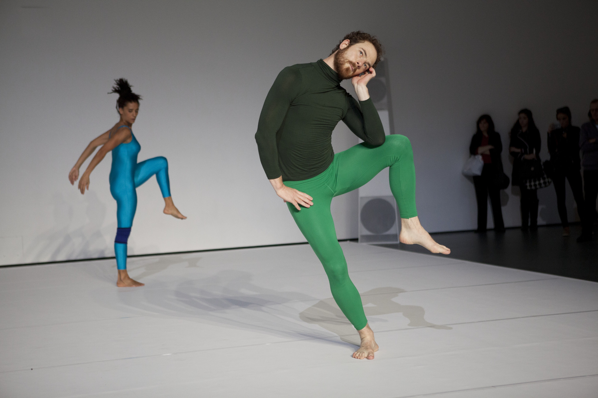 View of the performance, "Flip Book," in the series, "Musée de la danse