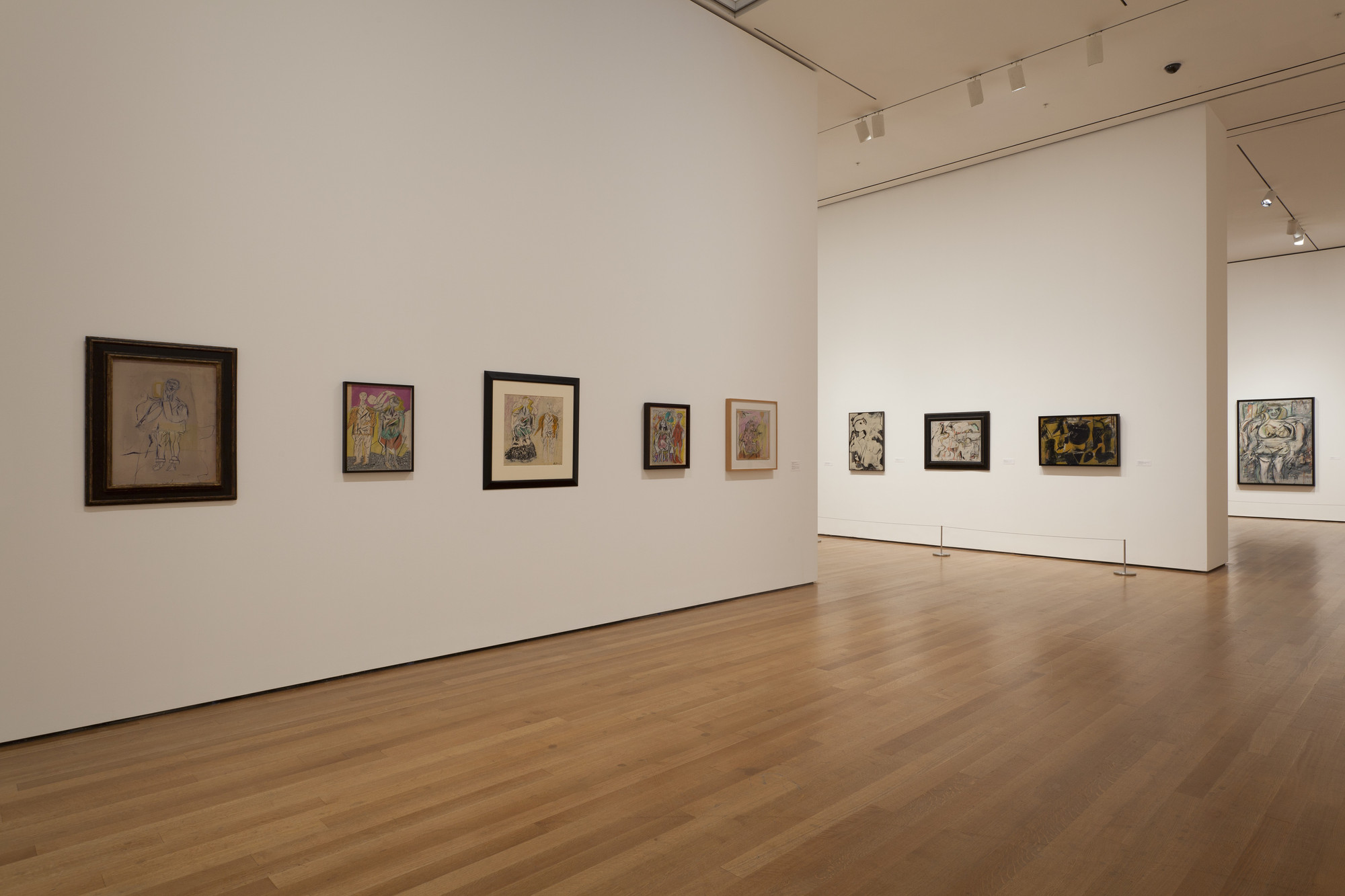 Installation view of the exhibition, "de Kooning A