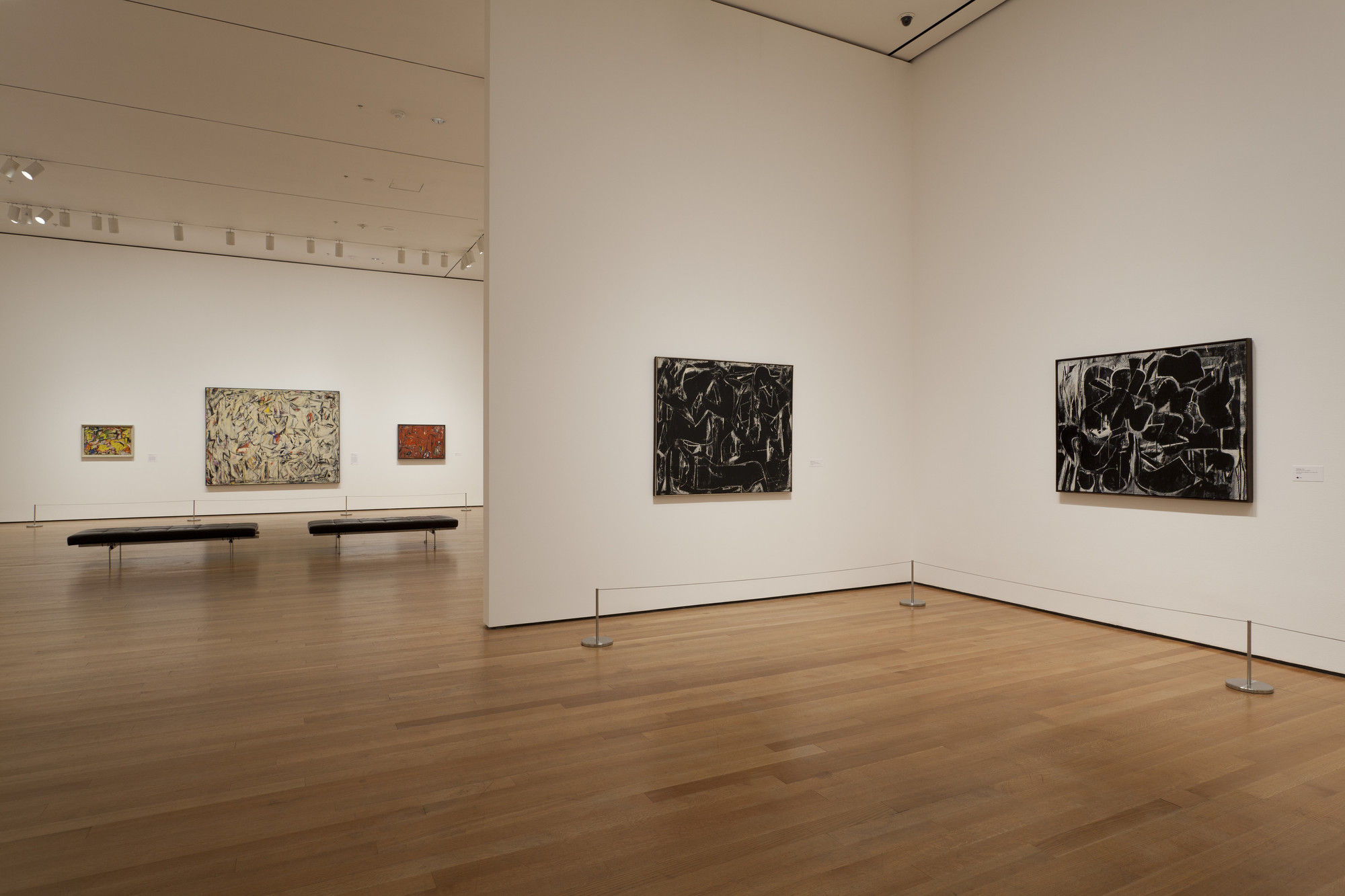Installation view of the exhibition, "de Kooning A