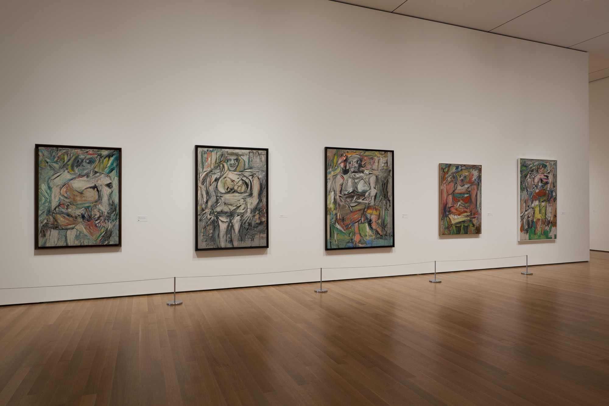 Installation view of the exhibition, "de Kooning A