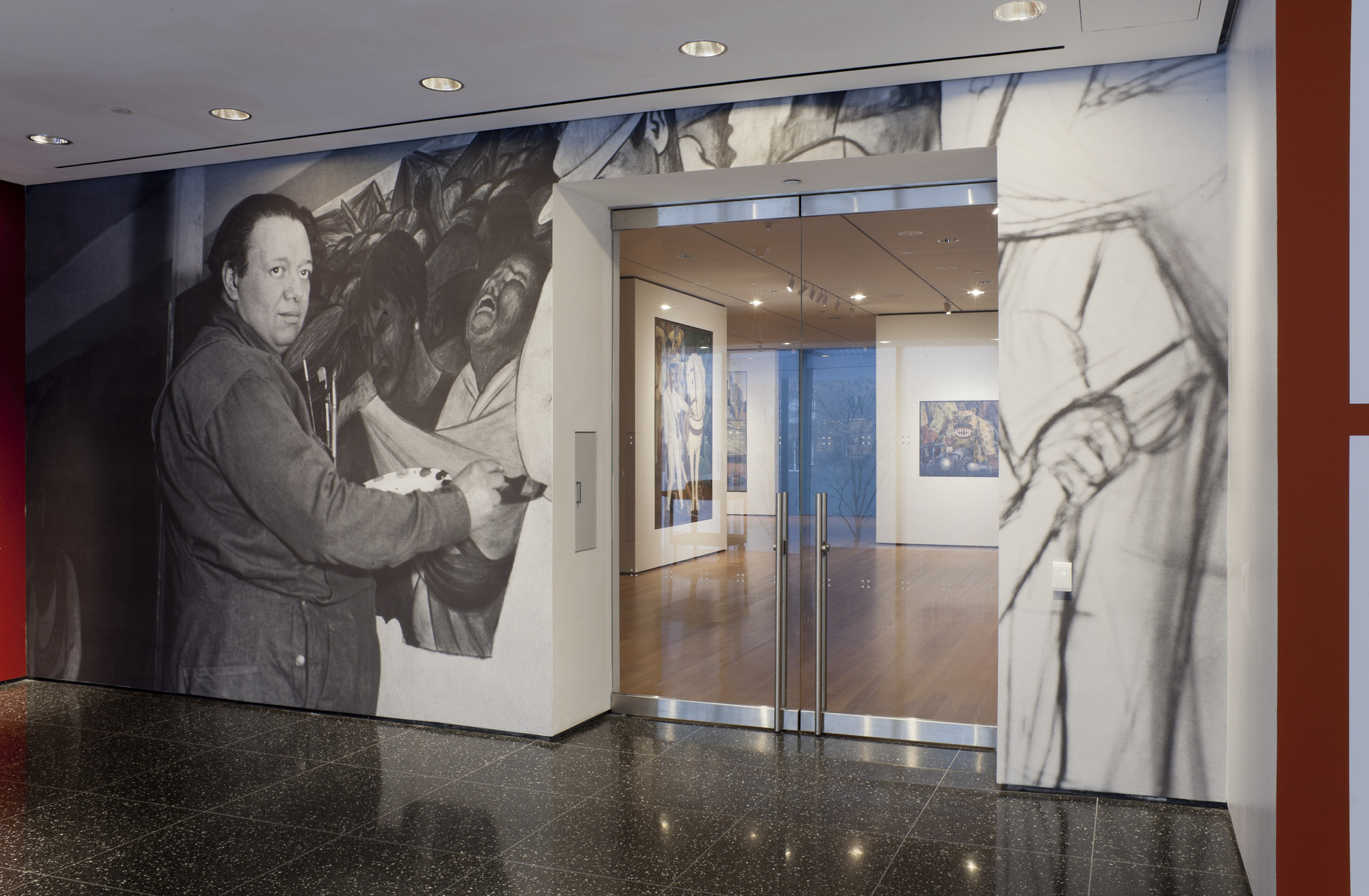 Installation view of the exhibition "Diego Rivera: Murals for The ...