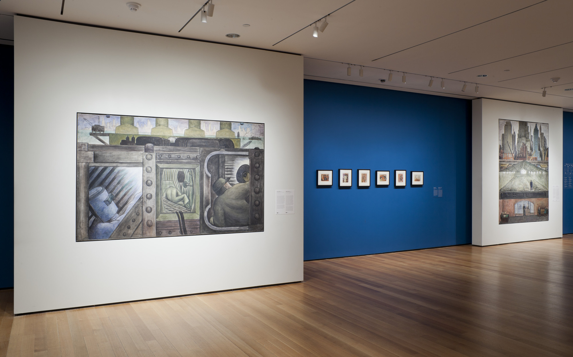 Installation view of the exhibition "Diego Rivera Murals for The