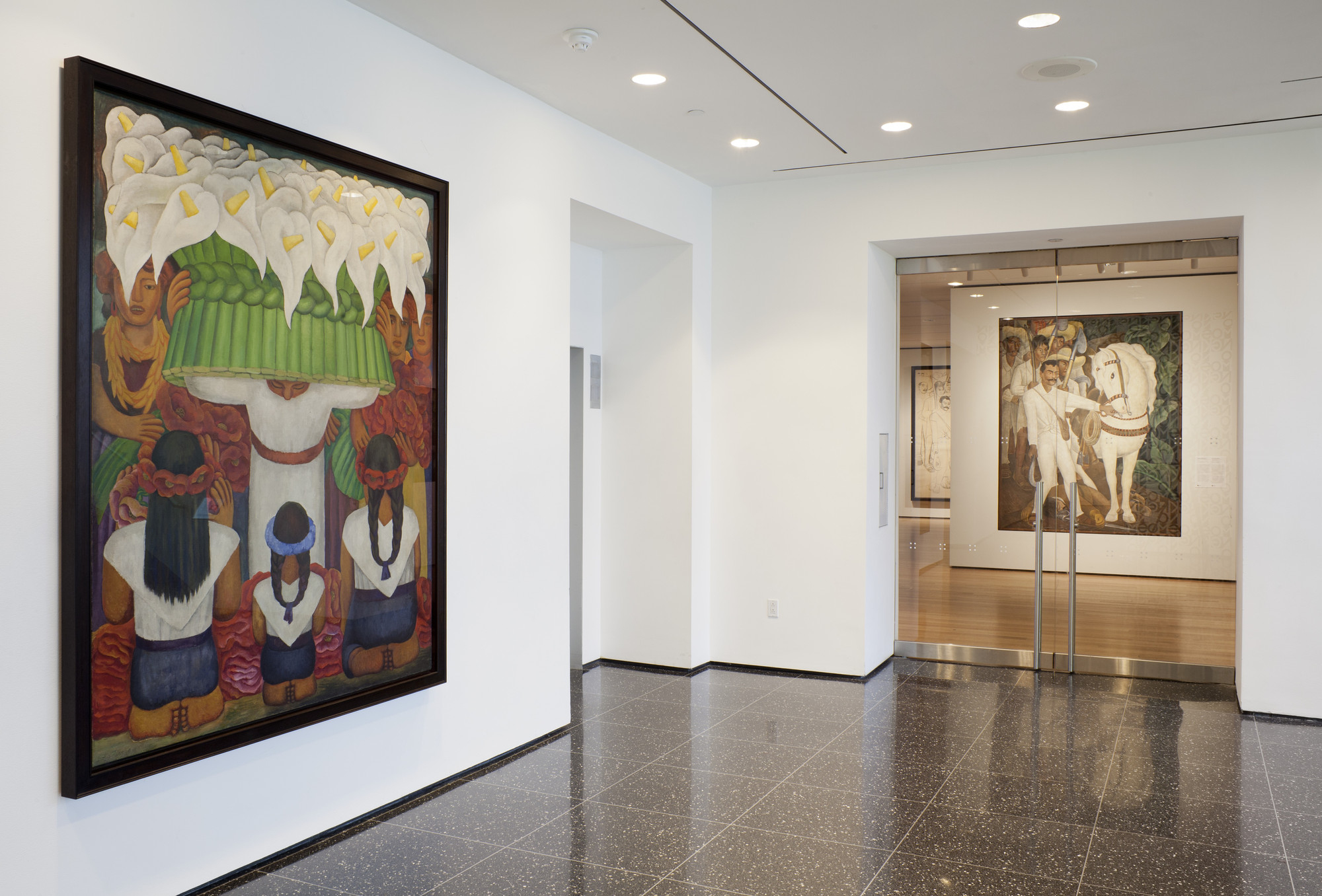 Installation view of the exhibition "Diego Rivera Murals for The