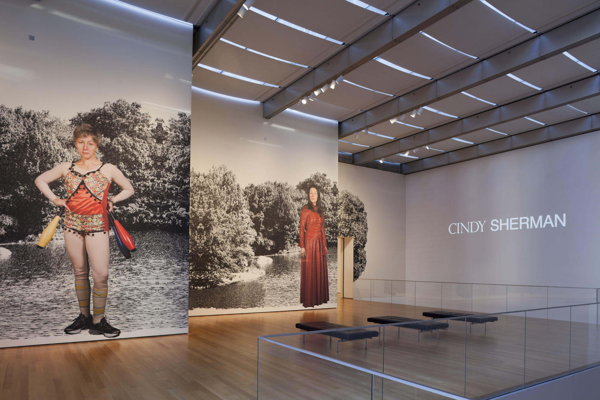Installation view of the exhibition "Cindy Sherman" MoMA