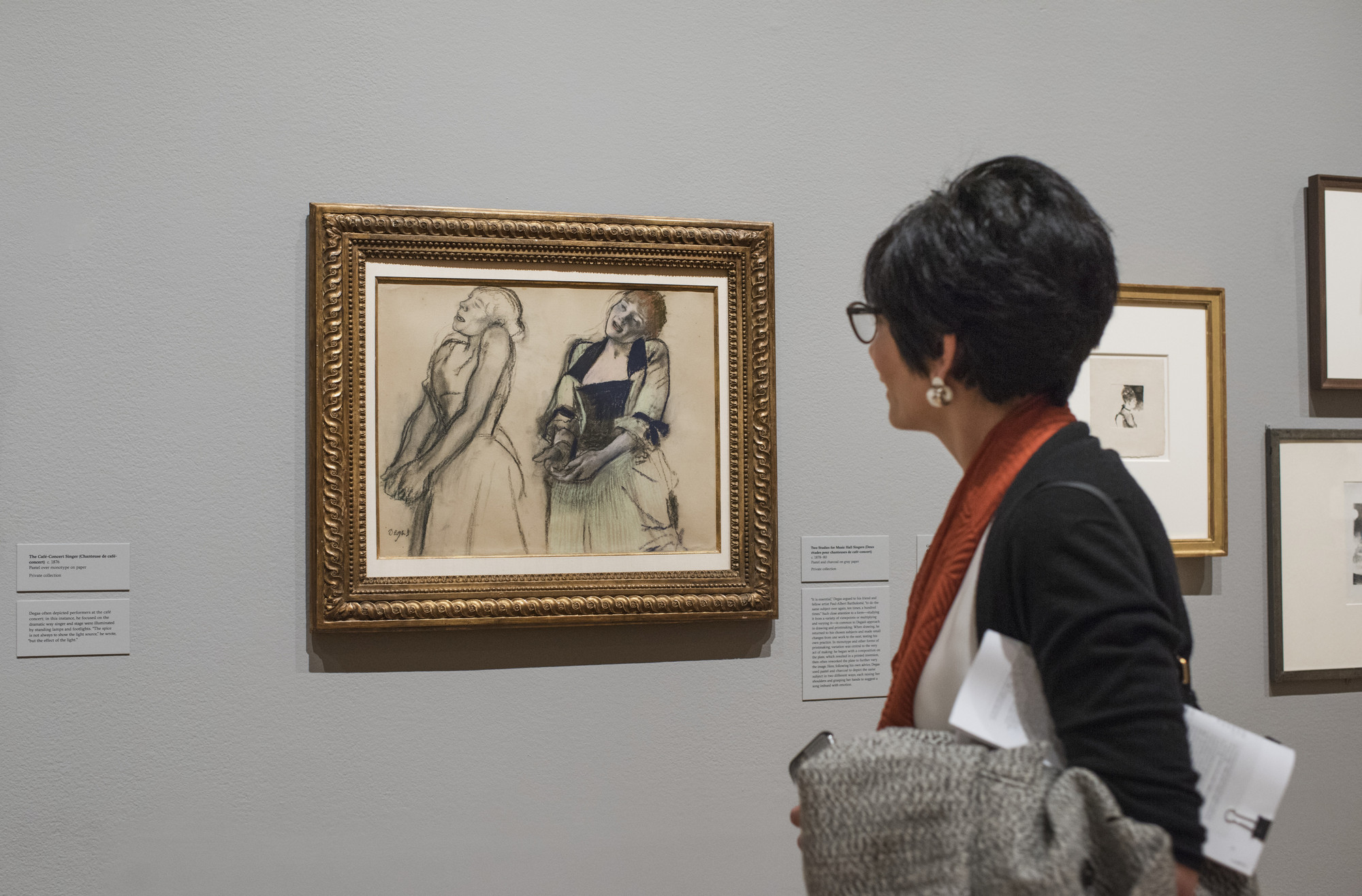 Installation view of the exhibition, "Edgar Degas A Strange New Beauty