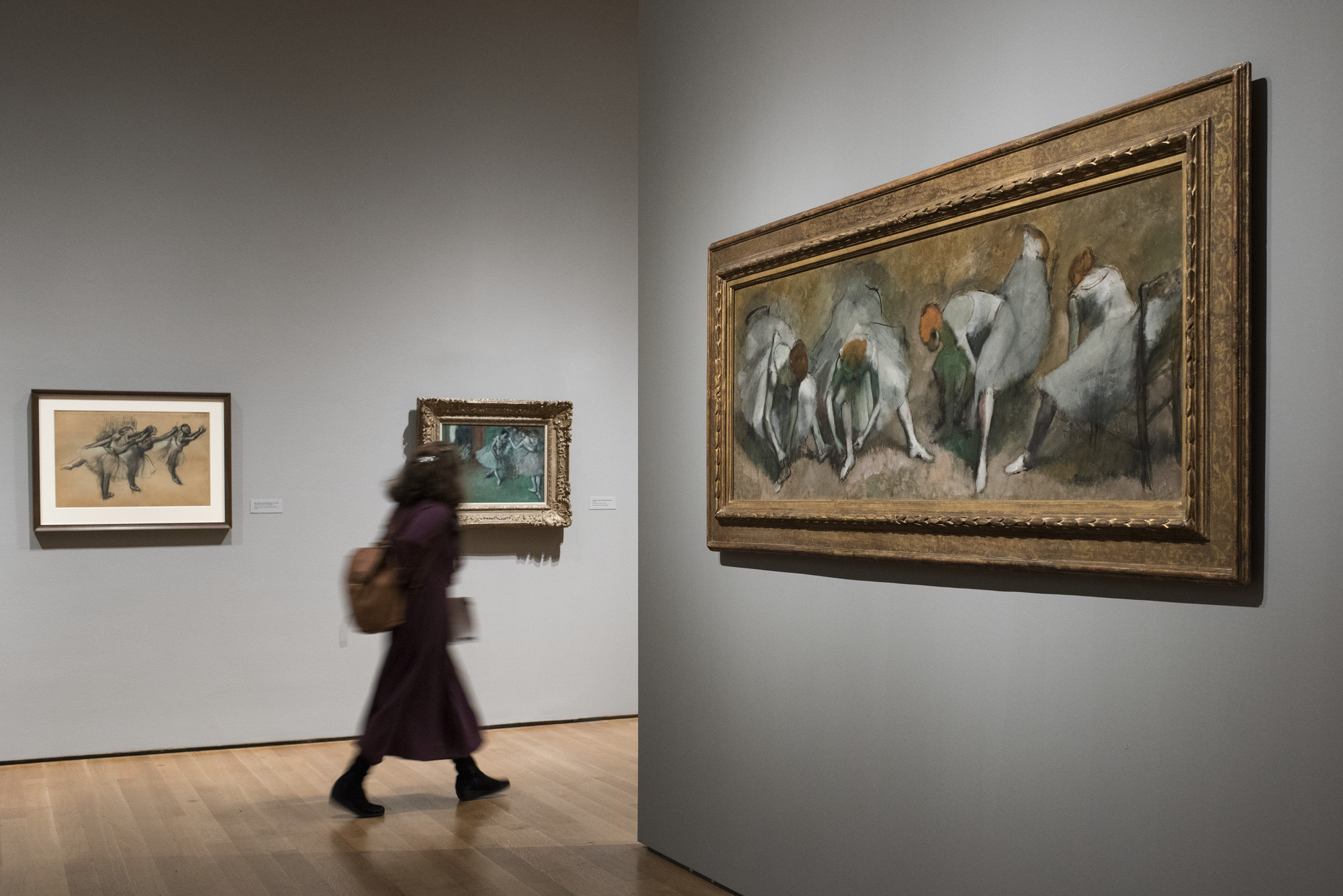 Installation view of the exhibition "Edgar Degas A Strange New Beauty" MoMA
