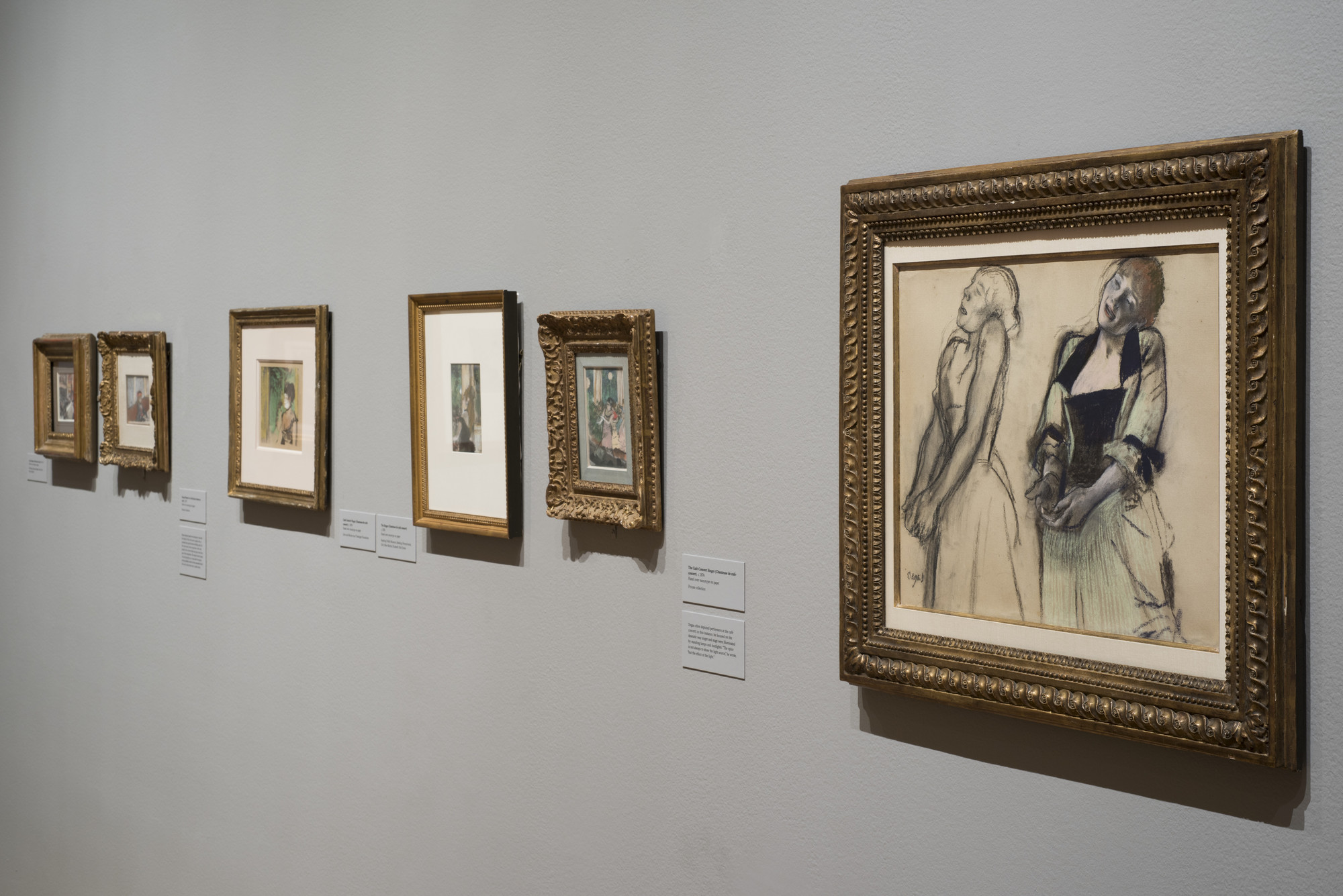 Installation view of the exhibition "Edgar Degas A Strange New Beauty" MoMA