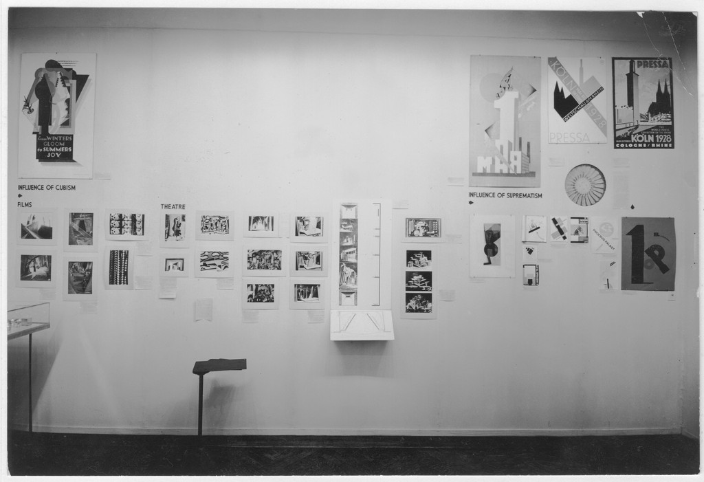 Installation view of the exhibition, “Cubism and Abstract Art.“ MoMA