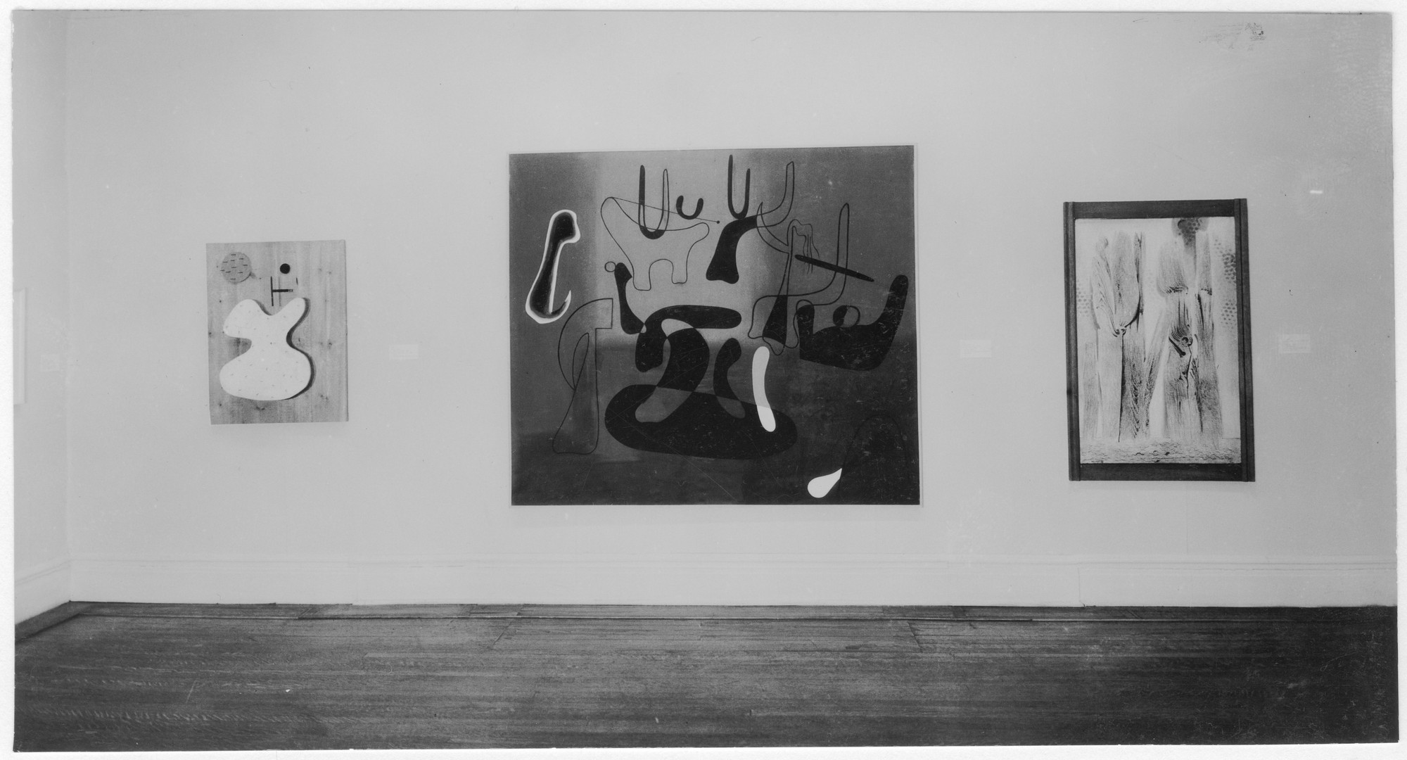 Installation view of the exhibition "Cubism and Abstract Art" MoMA