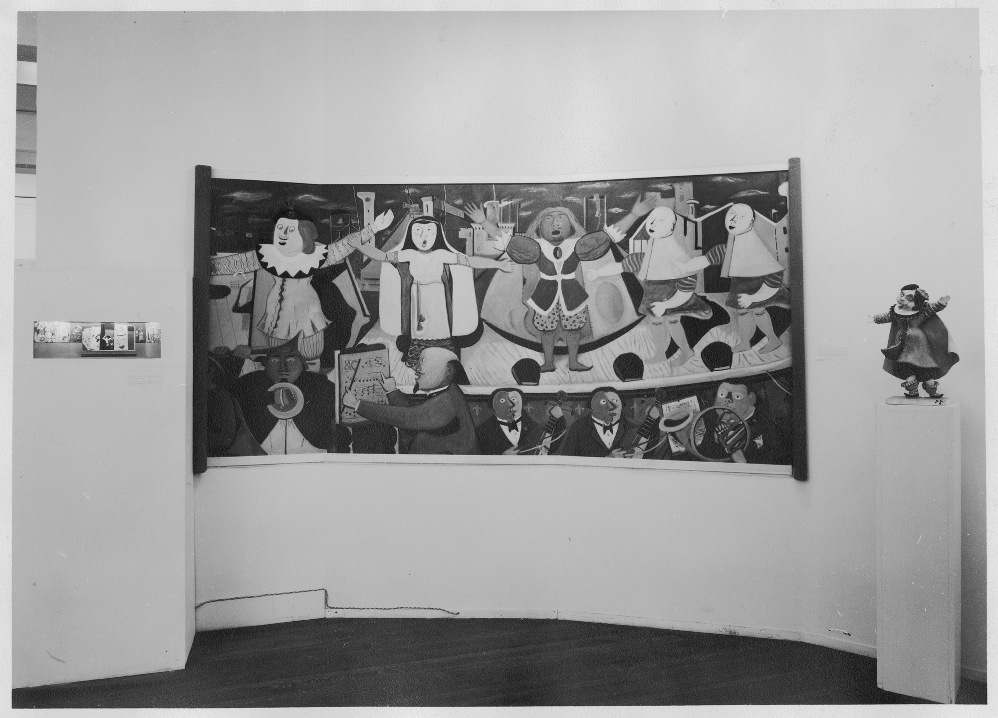 Installation view of the exhibition, "New Horizons in American Art." MoMA