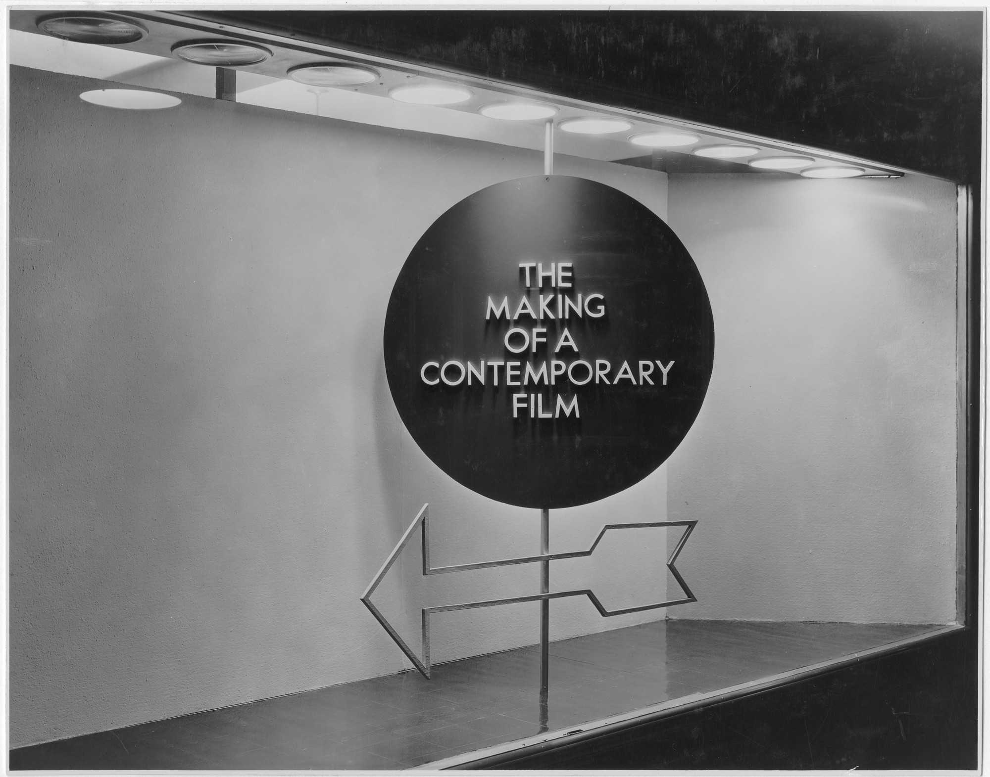 Installation view of the exhibition "The Making of a Contemporary Film