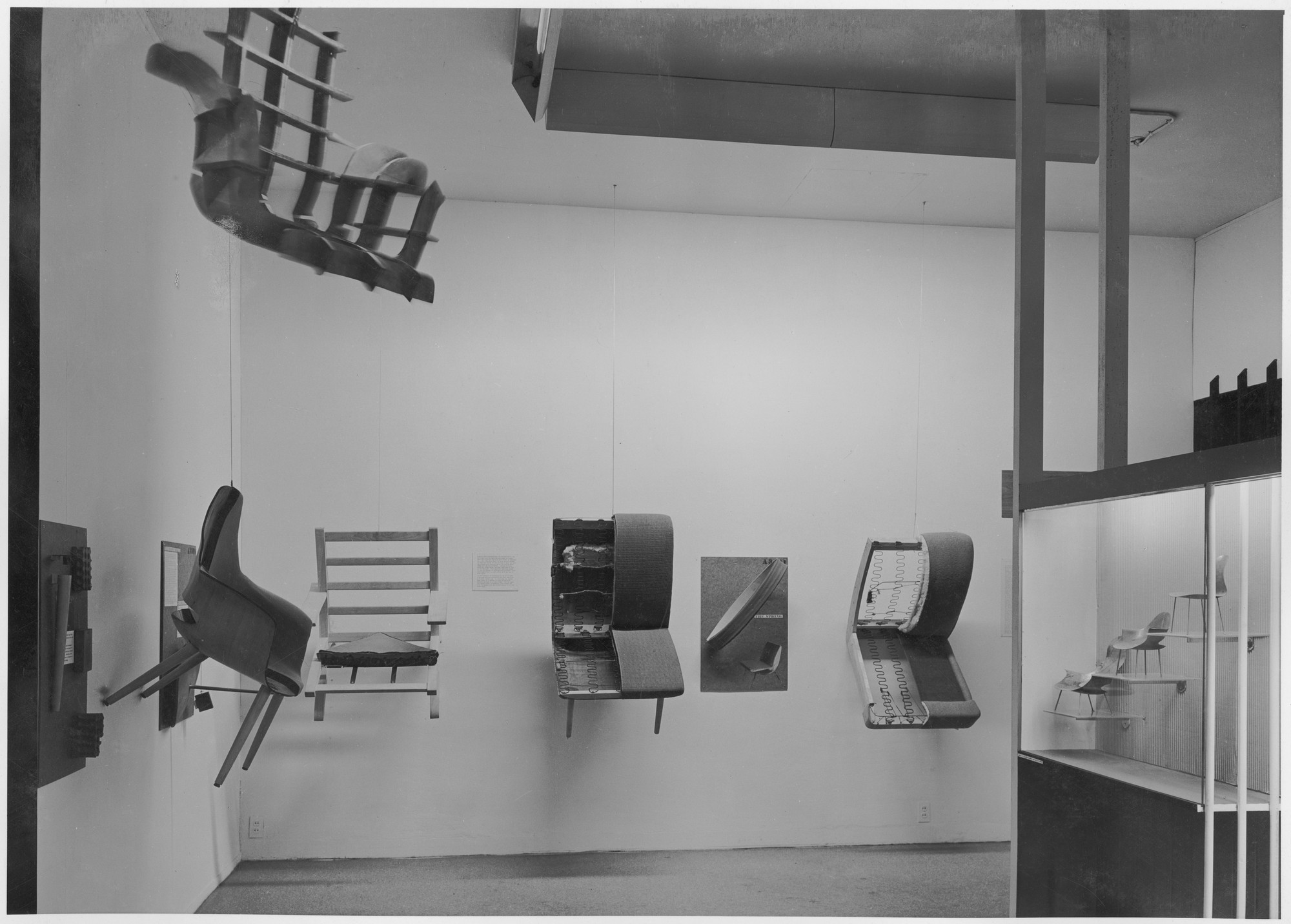Installation view of the exhibition "Organic Design in Home Furnishings"  MoMA