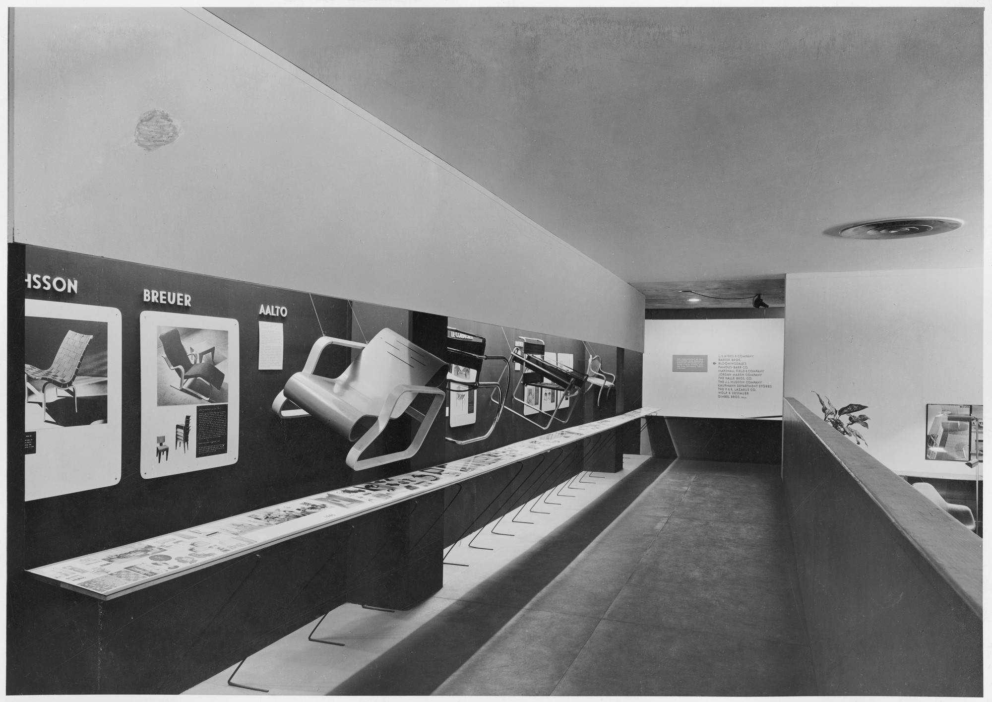 Installation view of the exhibition Design in Home Furnishings" MoMA