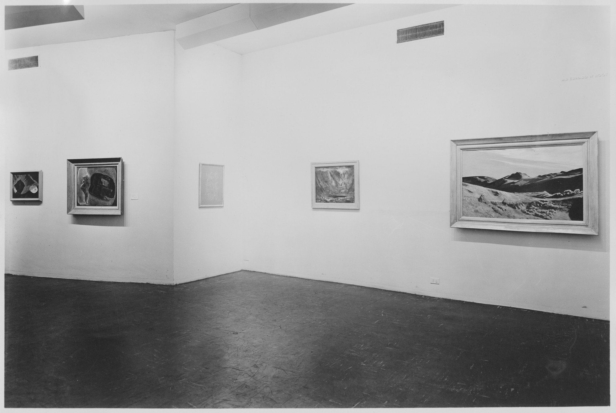 Installation view of the exhibition "New York Private Collections." MoMA