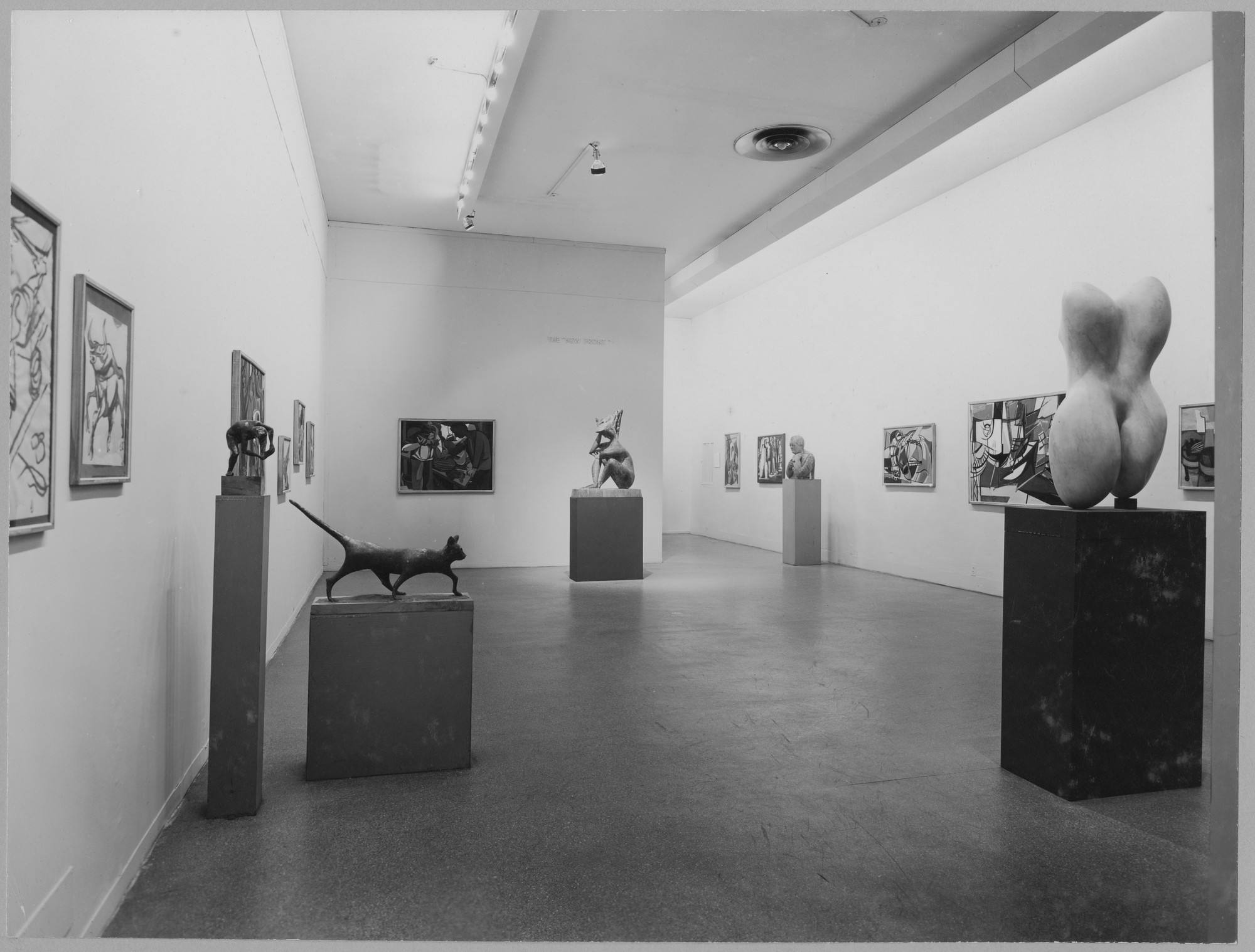 Installation view of the exhibition "Twentieth Century Italian Art." MoMA