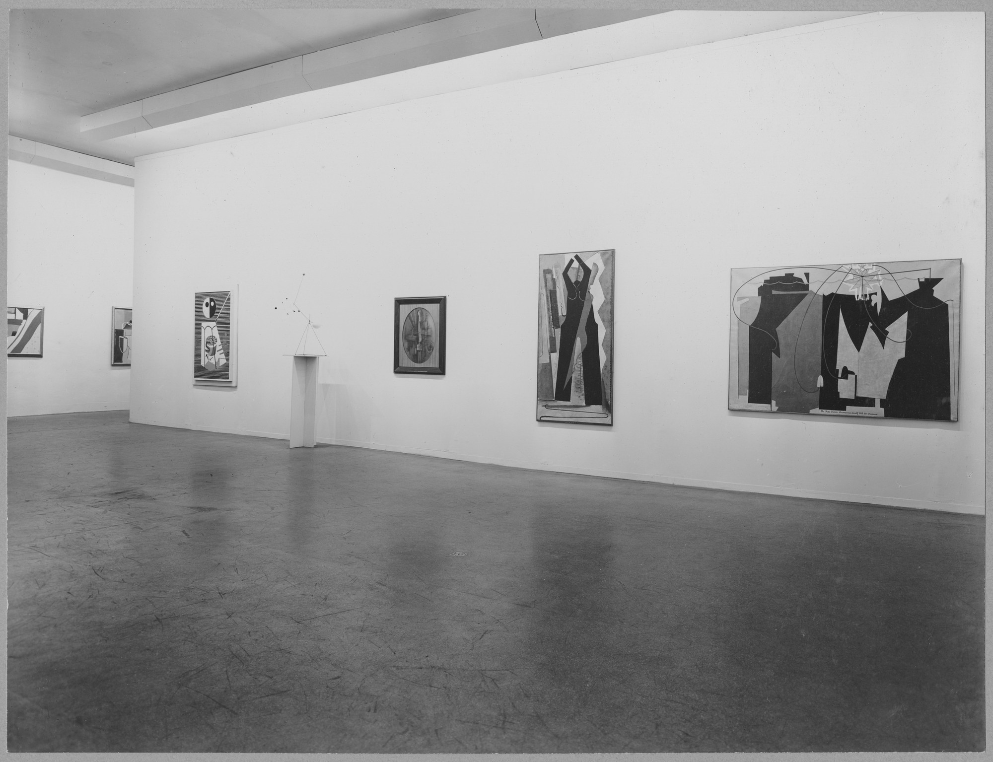 Installation view of the exhibition "Abstract Painting and Sculpture in