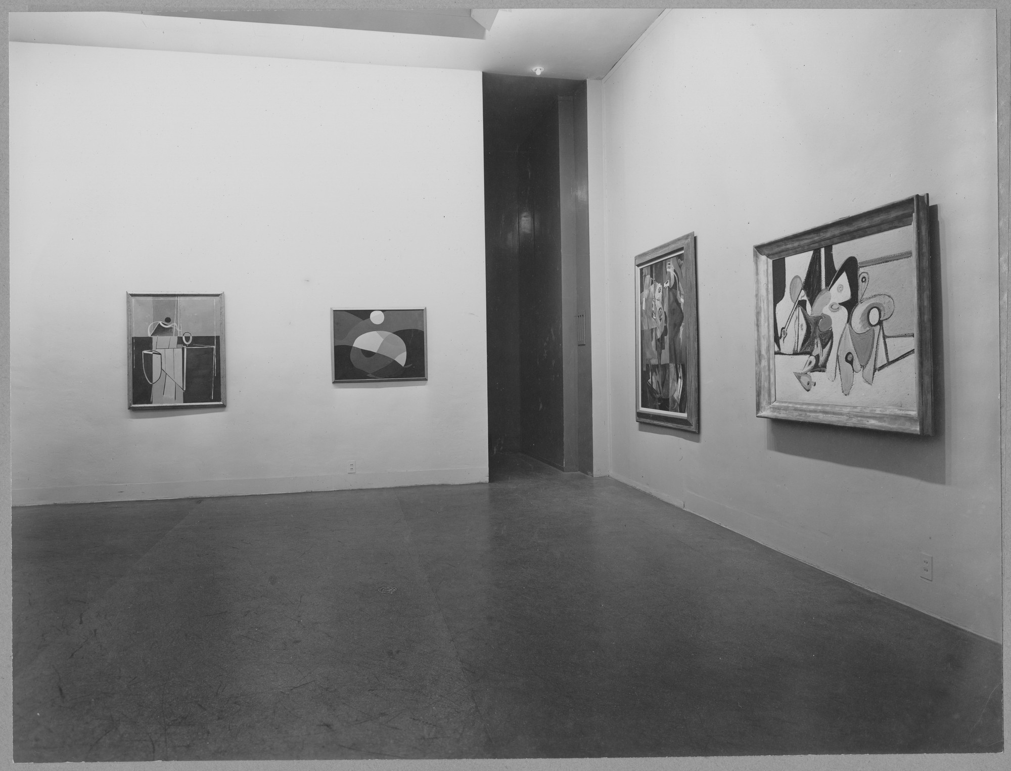 Installation view of the exhibition "Abstract Painting and Sculpture in
