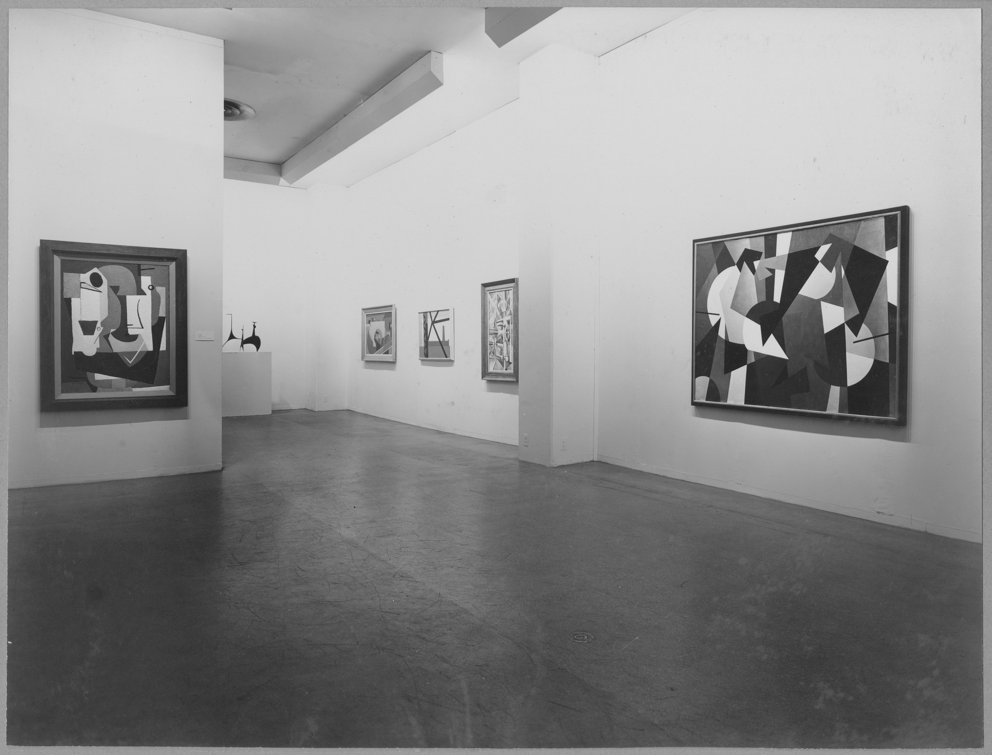 Installation view of the exhibition "Abstract Painting and Sculpture in