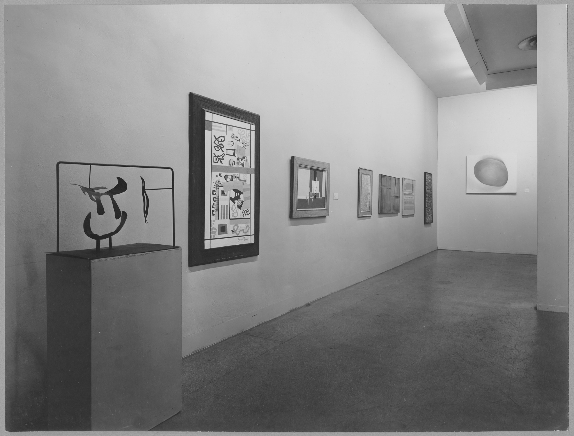Installation view of the exhibition "Abstract Painting and Sculpture in