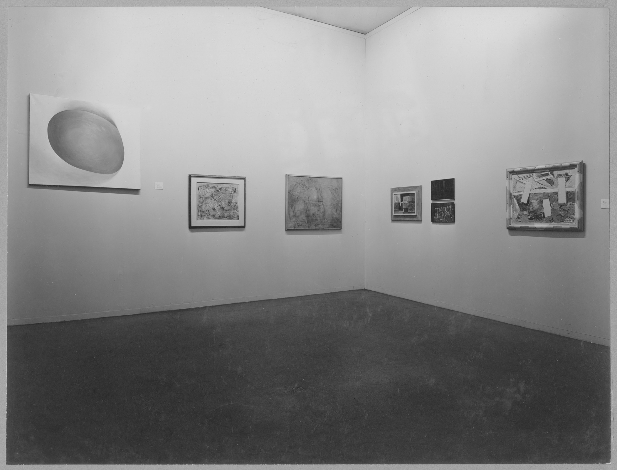 Installation view of the exhibition "Abstract Painting and Sculpture in