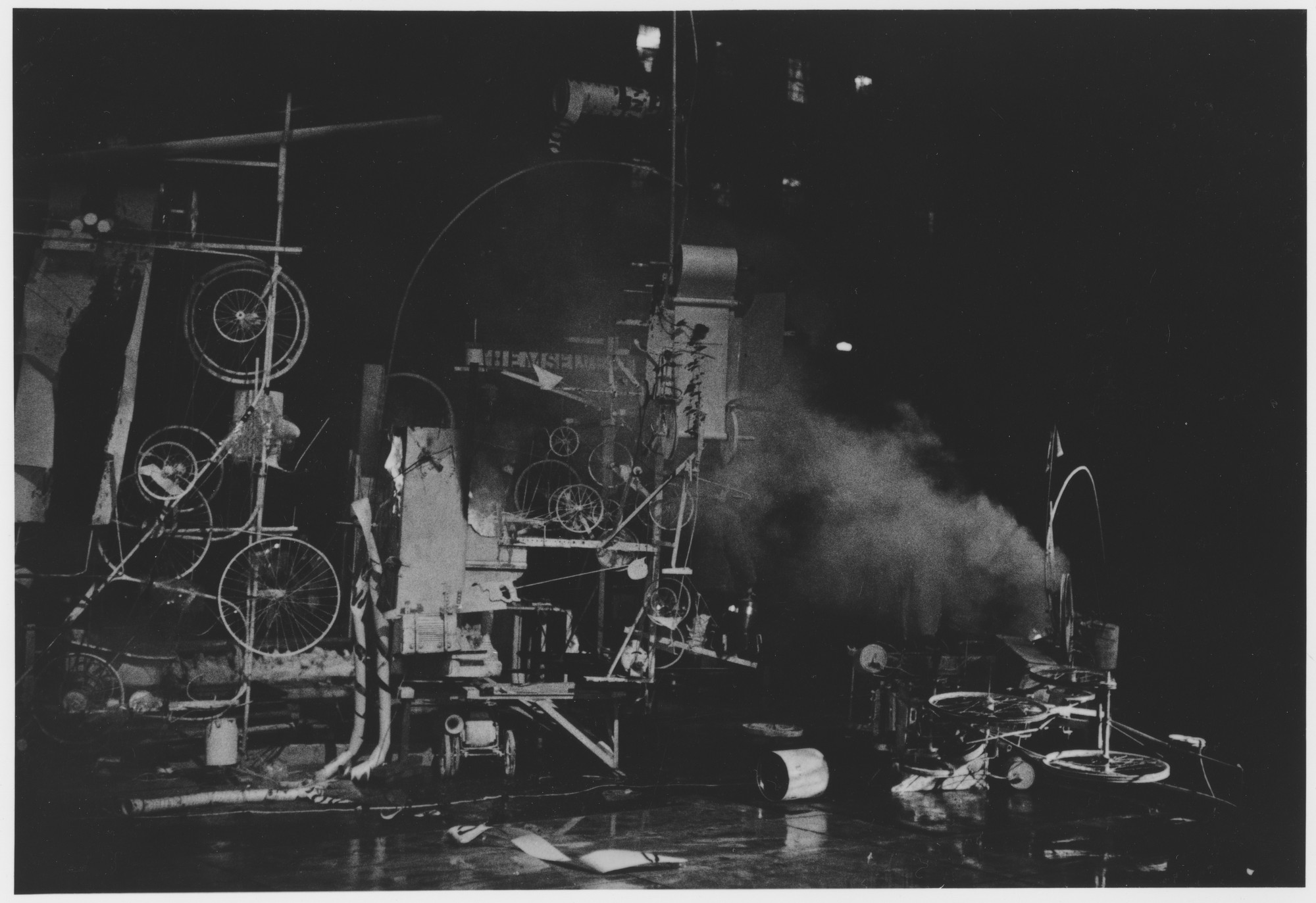Installation view of the exhibition "Homage to New York A selfconstructing and selfdestroying