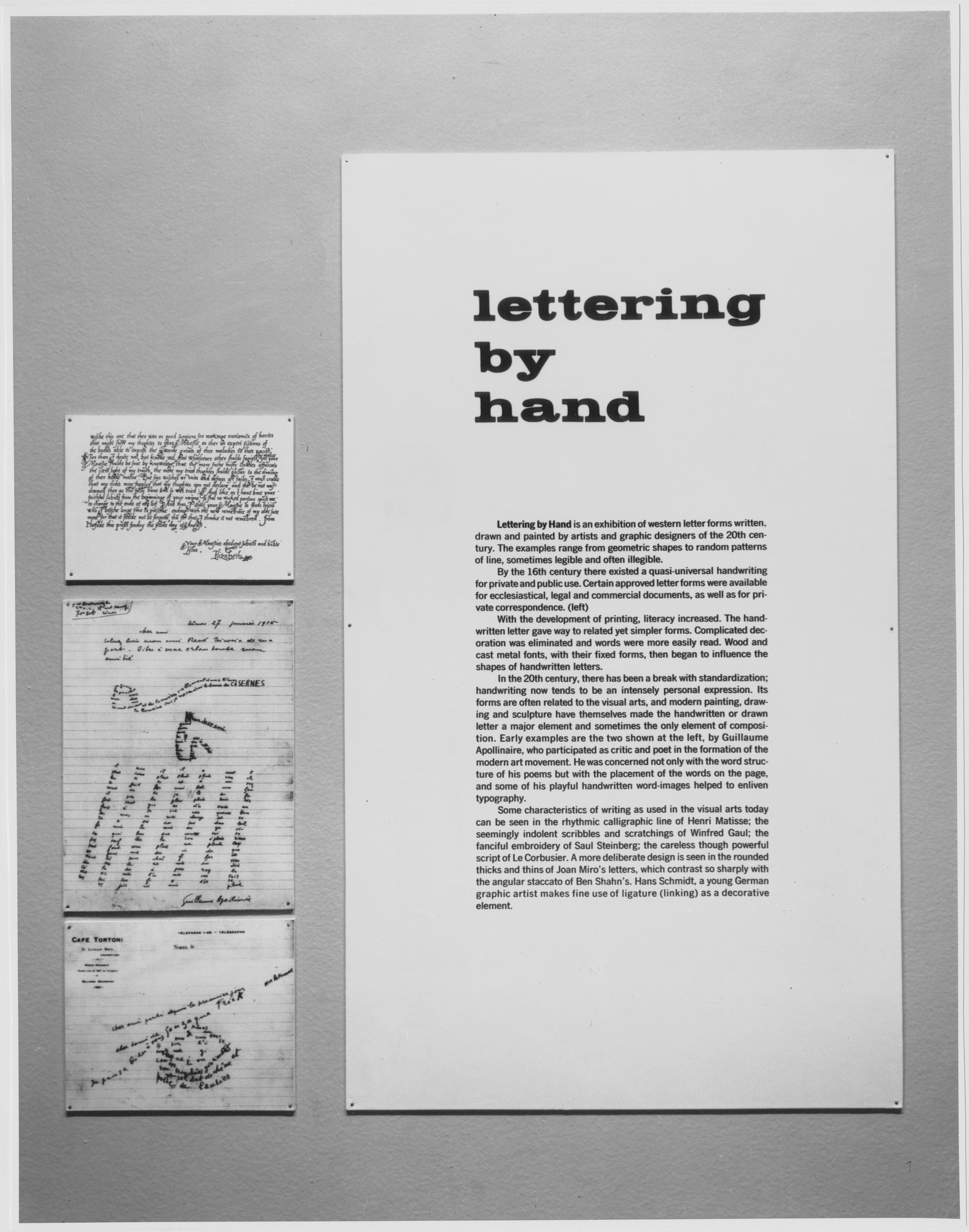 Lettering by Hand | MoMA