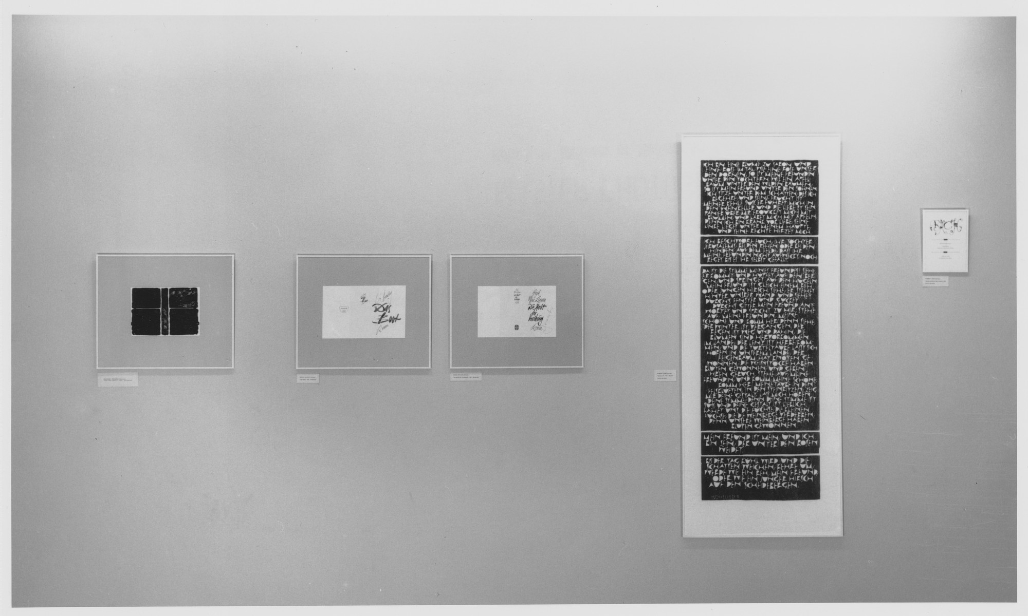 Installation view of the exhibition 