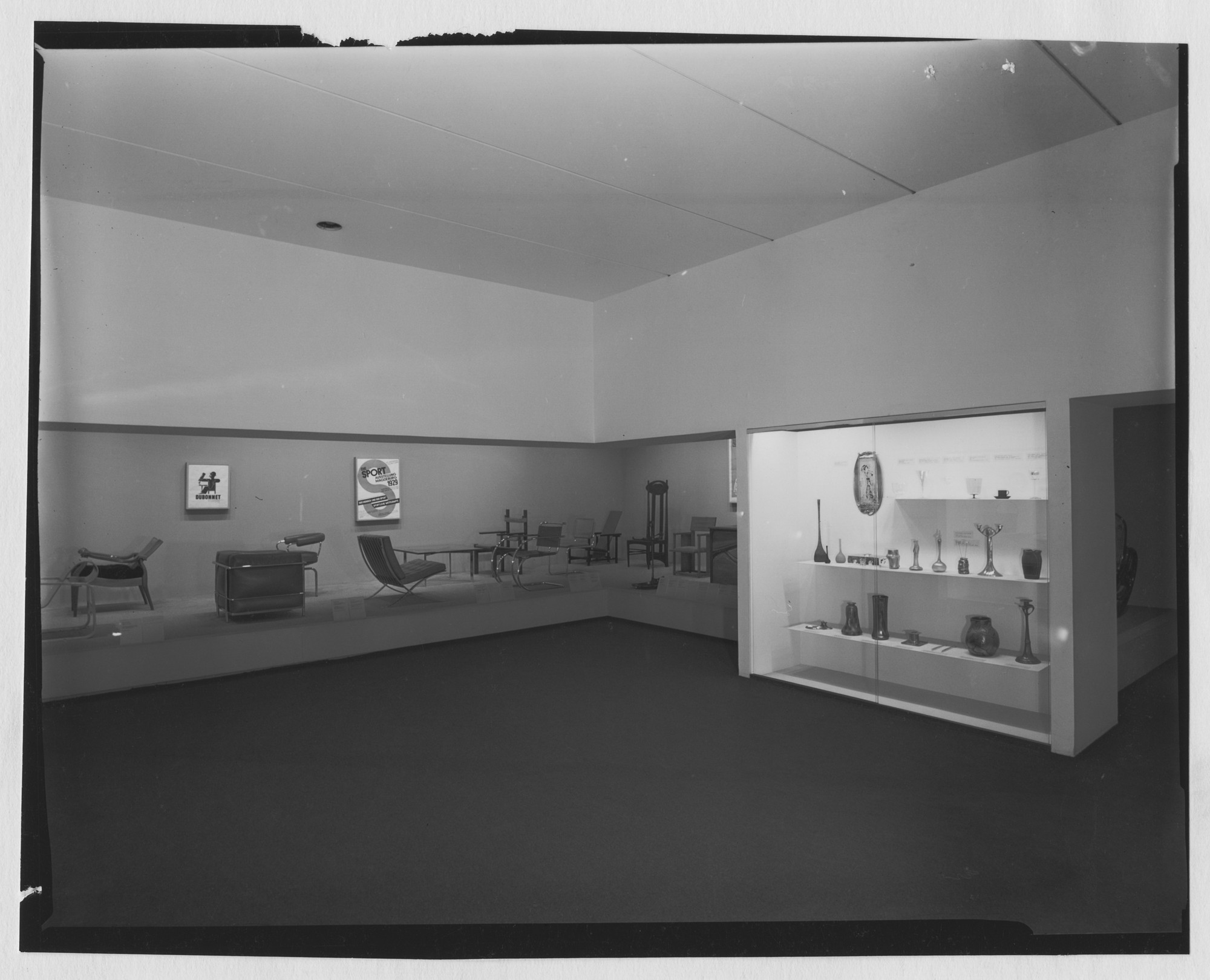 Installation view of the exhibition "Philip L. Goodwin Galleries of