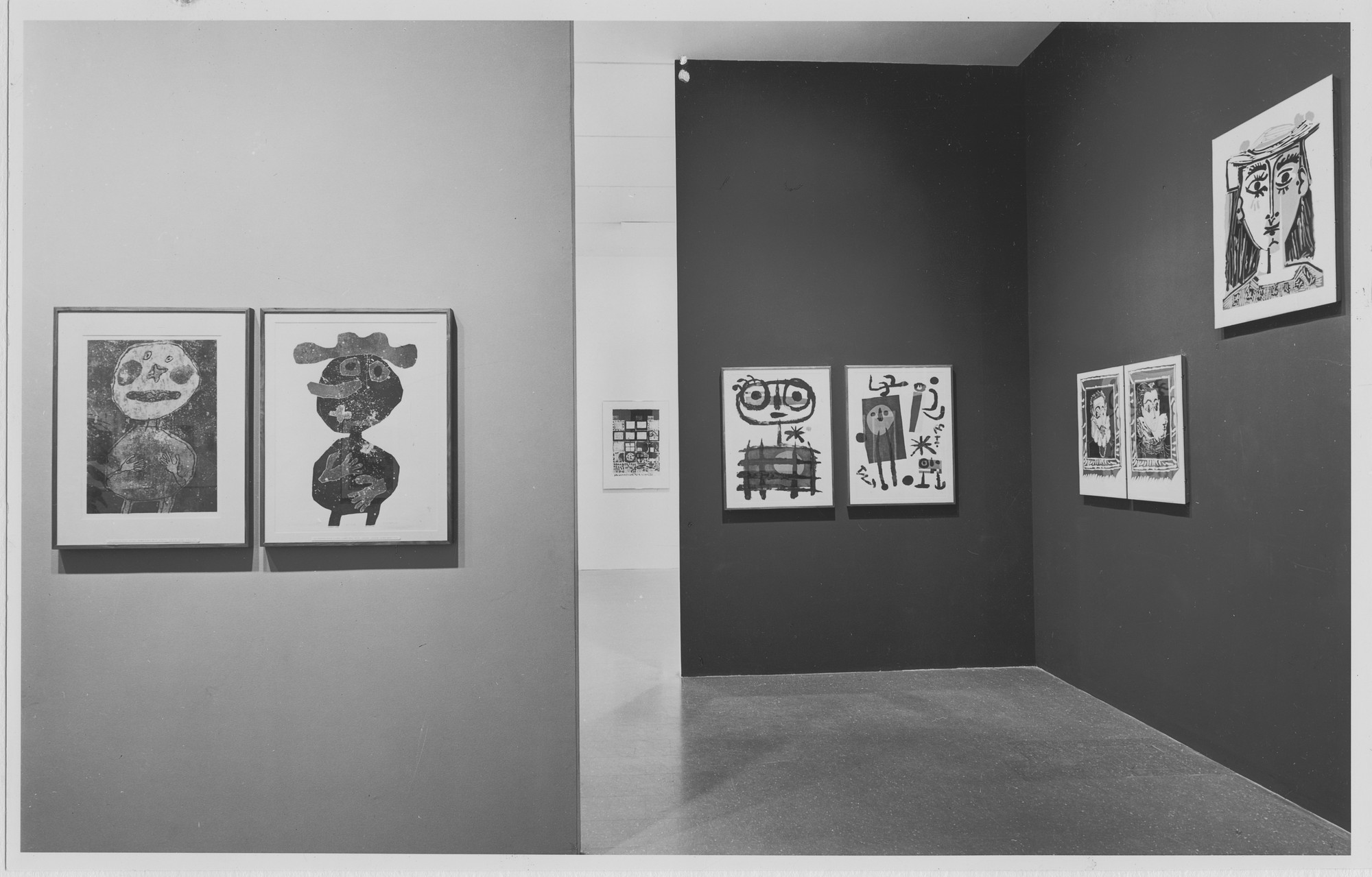 Installation View Of The Exhibition Contemporary Painters And Installation View Of The Exhibition Contemporary Painters And