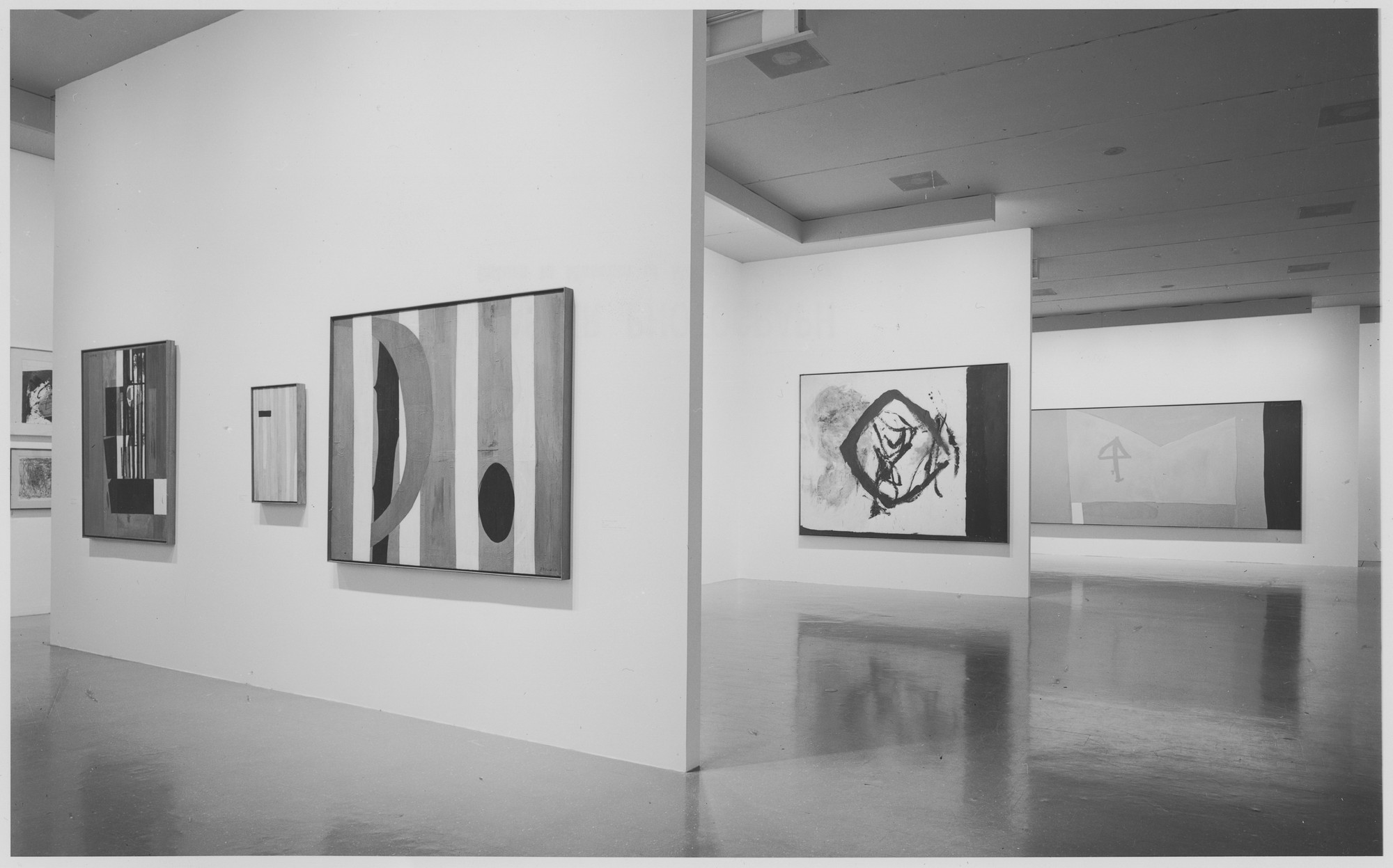 Installation view of the exhibition "Robert Motherwell" MoMA