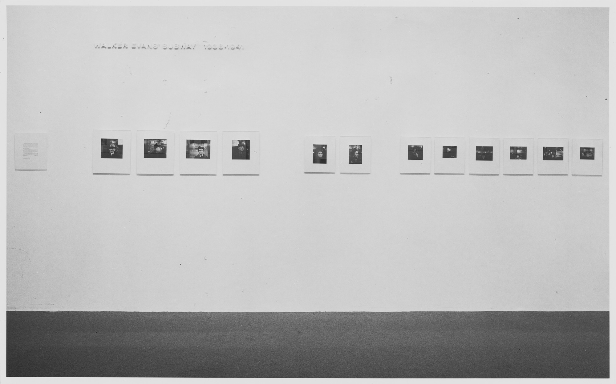 Installation view of the exhibition 