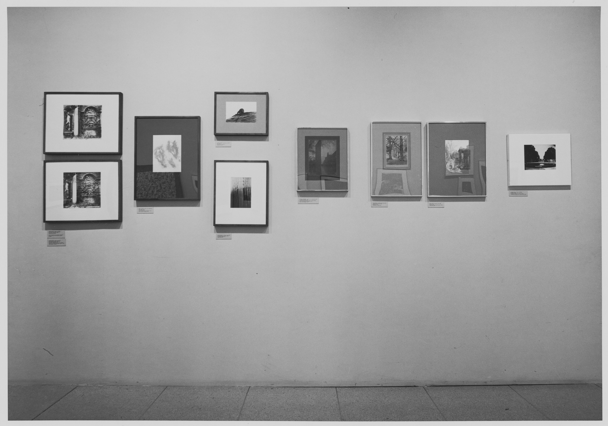 Installation view of the exhibition "Photography as Printmaking." MoMA