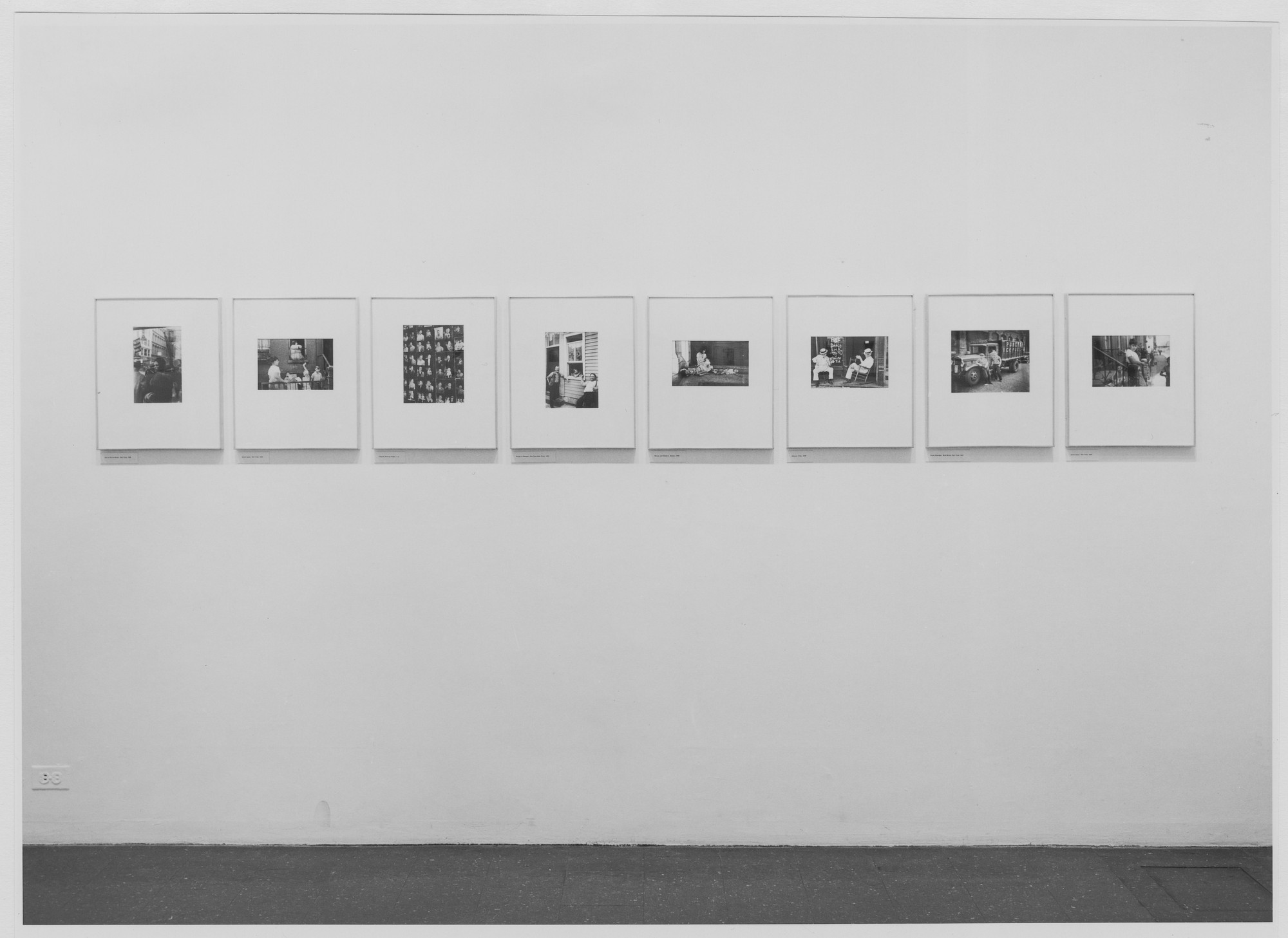 Installation view of the exhibition "Walker Evans." MoMA