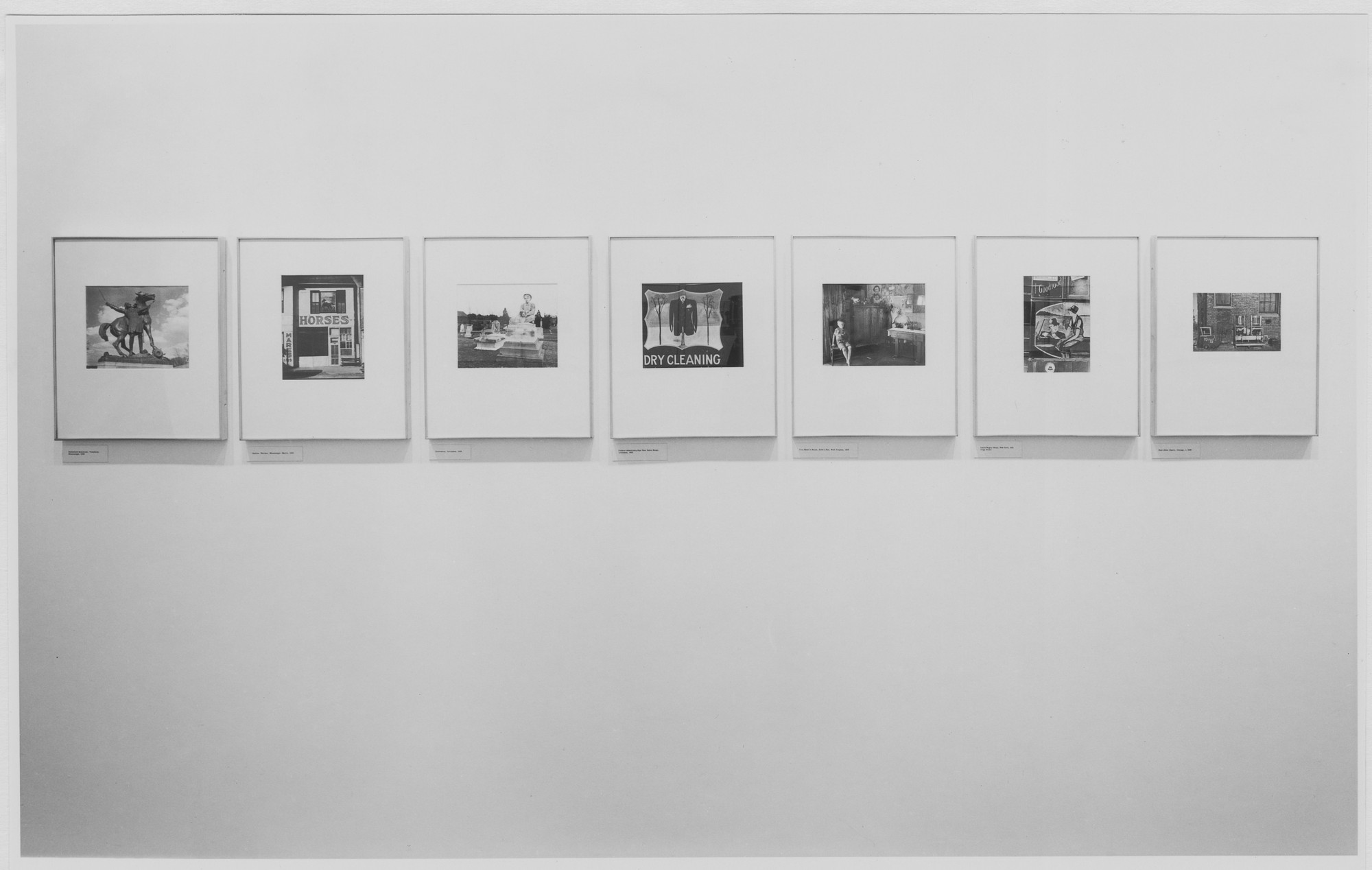 Installation view of the exhibition "Walker Evans." MoMA