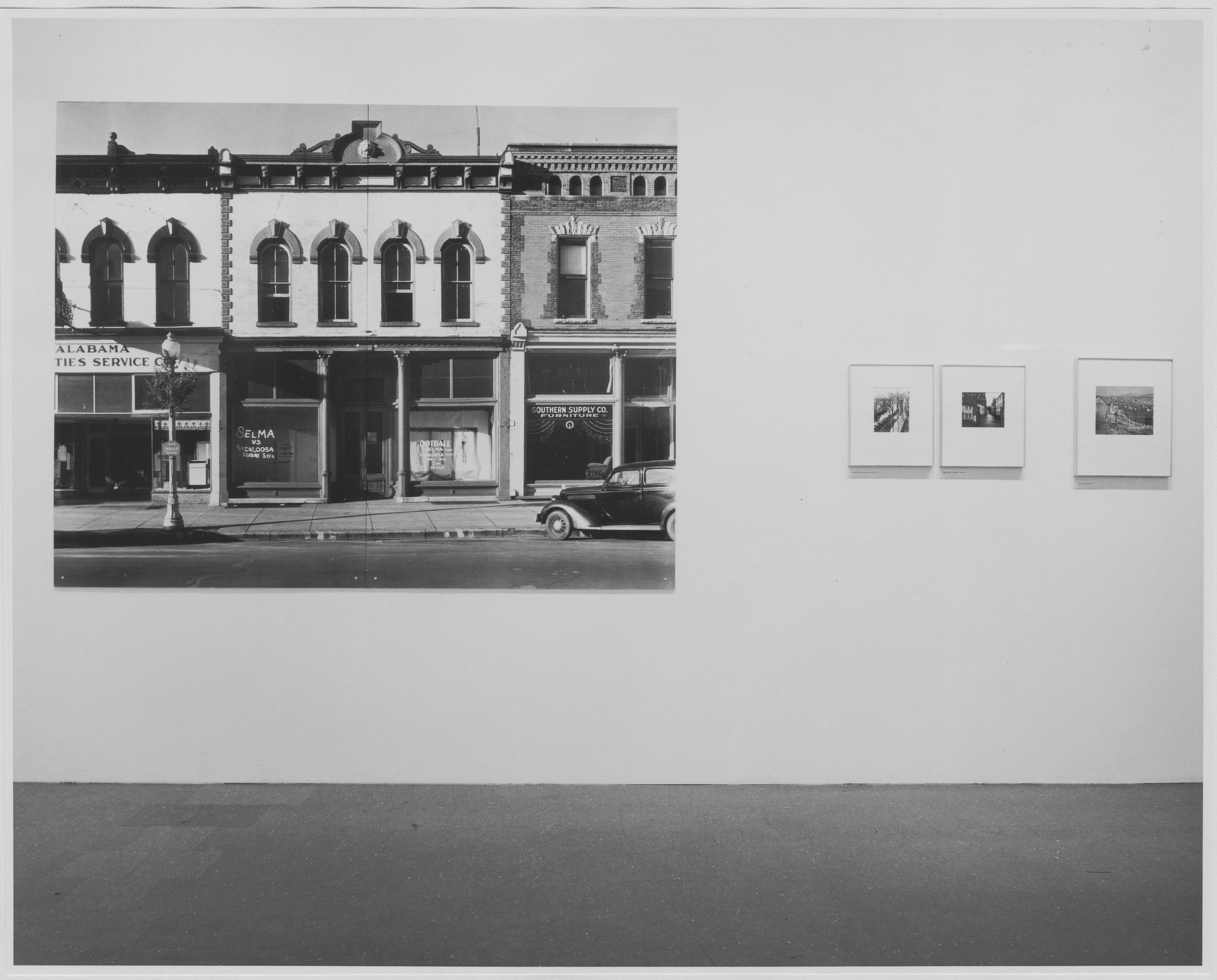 Installation view of the exhibition "Walker Evans." MoMA