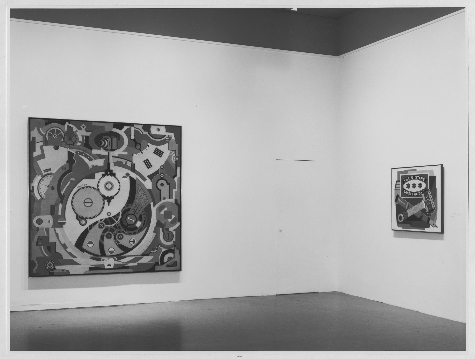 Installation view of the exhibition "The Painting of Gerald Murphy." MoMA
