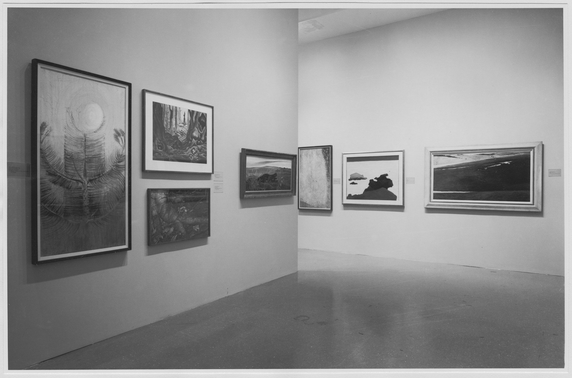 Installation view of the exhibition "The Natural Paradise Painting in