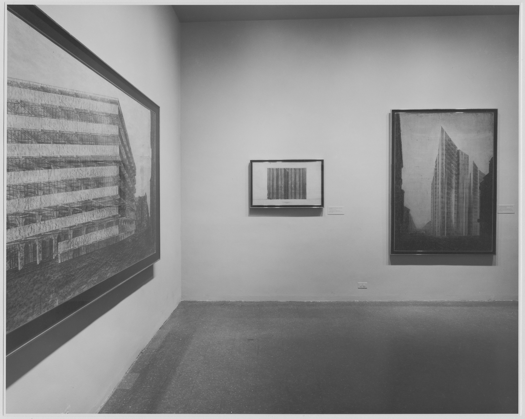 Installation view of the Mies van der Five | MoMA