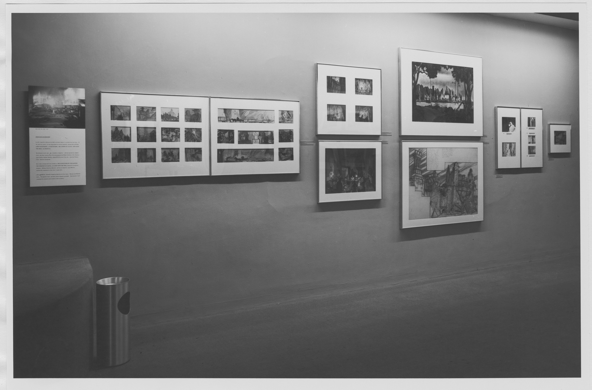 Installation view of the exhibition "Designed for Film The Hollywood