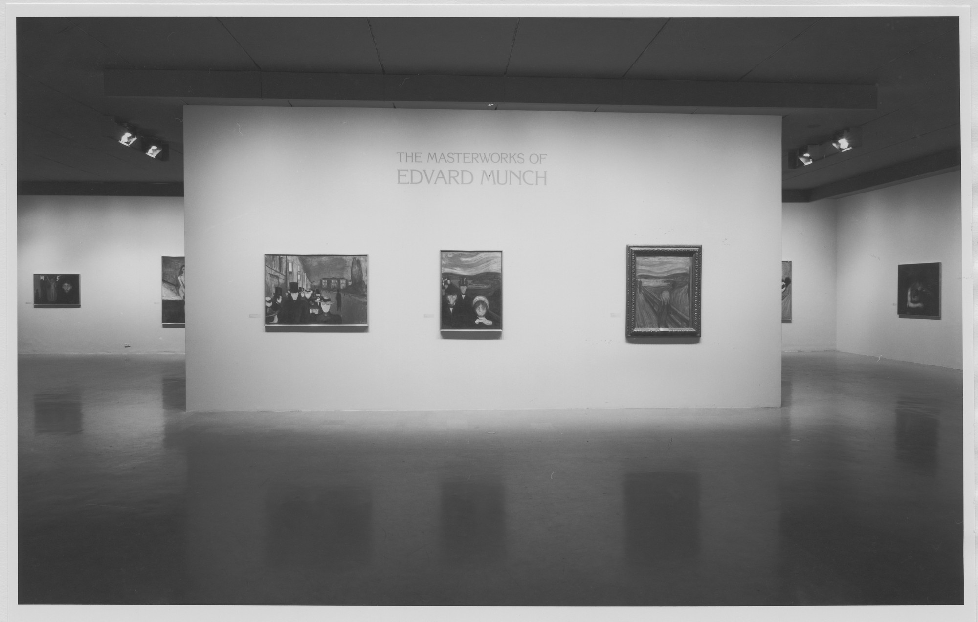 Installation view of the exhibition "The Masterworks of Edvard Munch