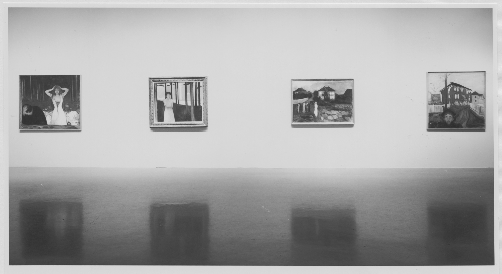 Installation view of the exhibition "The Masterworks of Edvard Munch