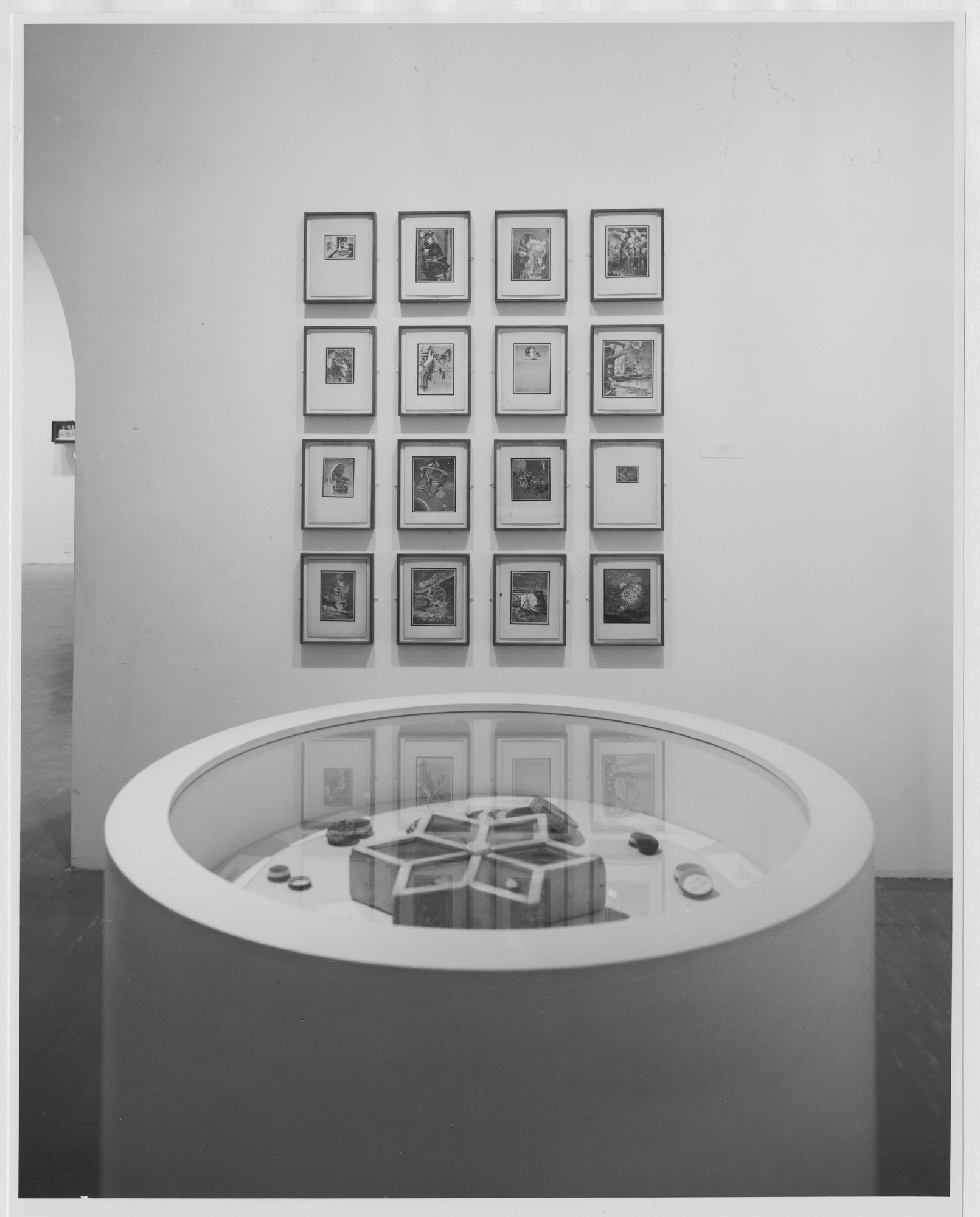 Installation view of the exhibition "Joseph Cornell" MoMA