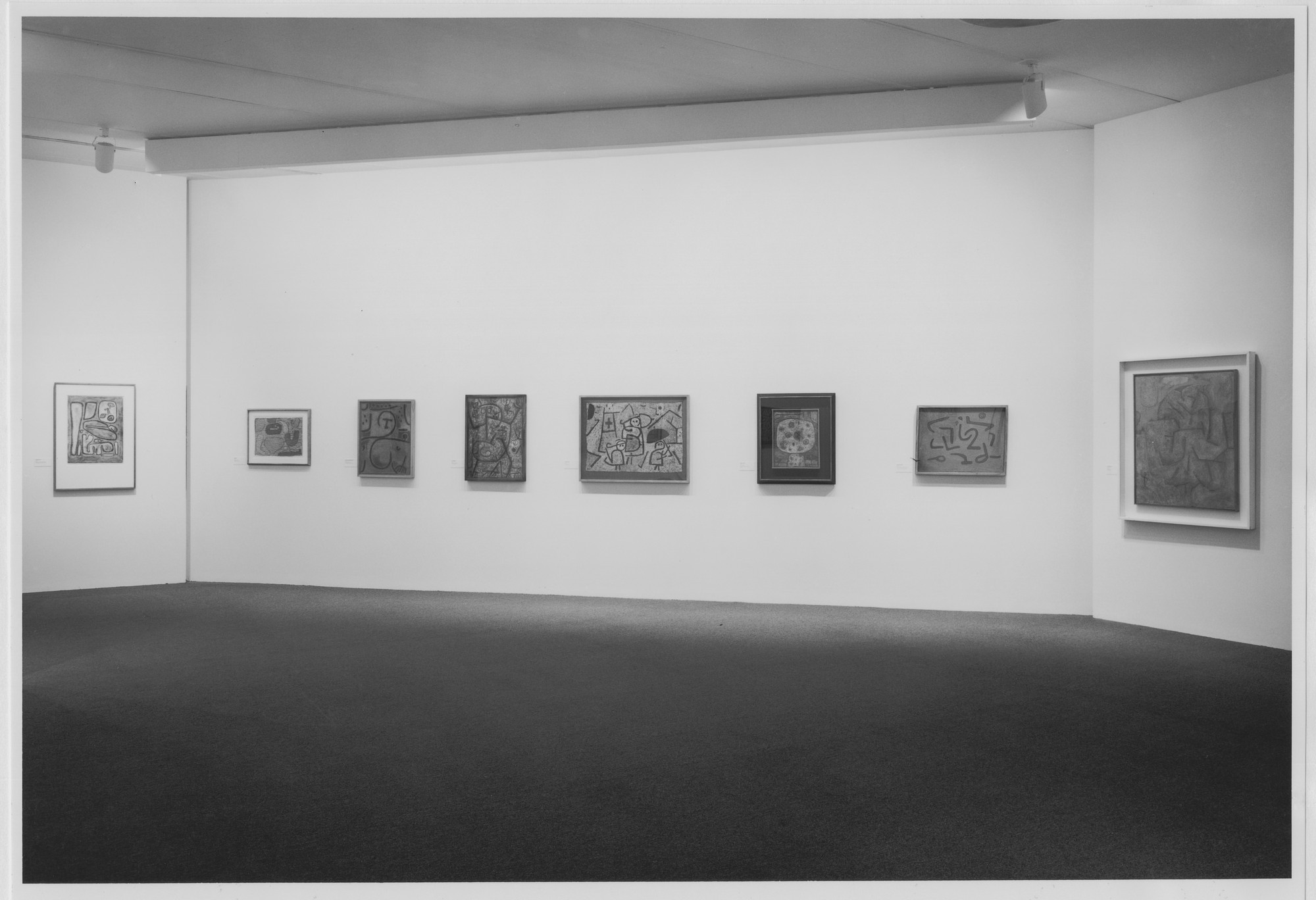 Installation view of the exhibition "Paul Klee" MoMA