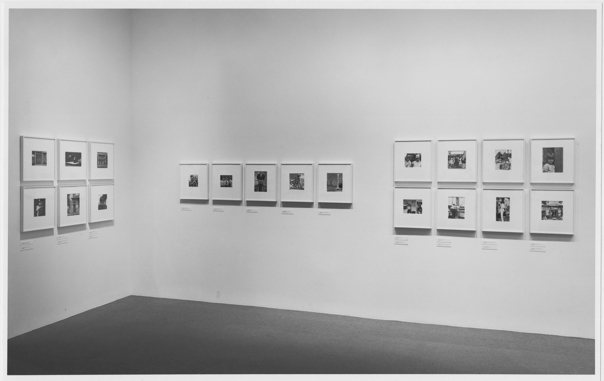 Installation view of the exhibition "Walker Evans American Photographs