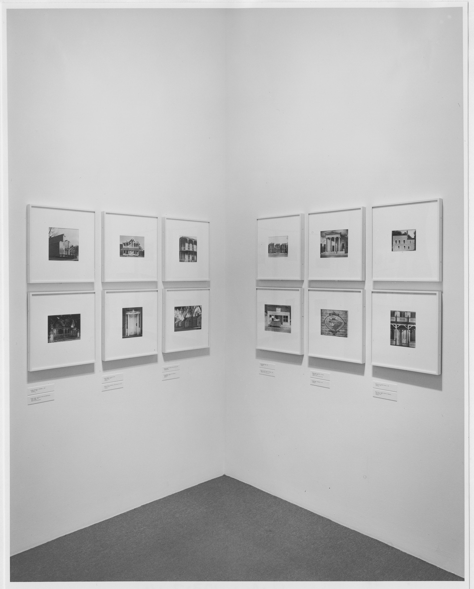 Installation view of the exhibition "Walker Evans American Photographs