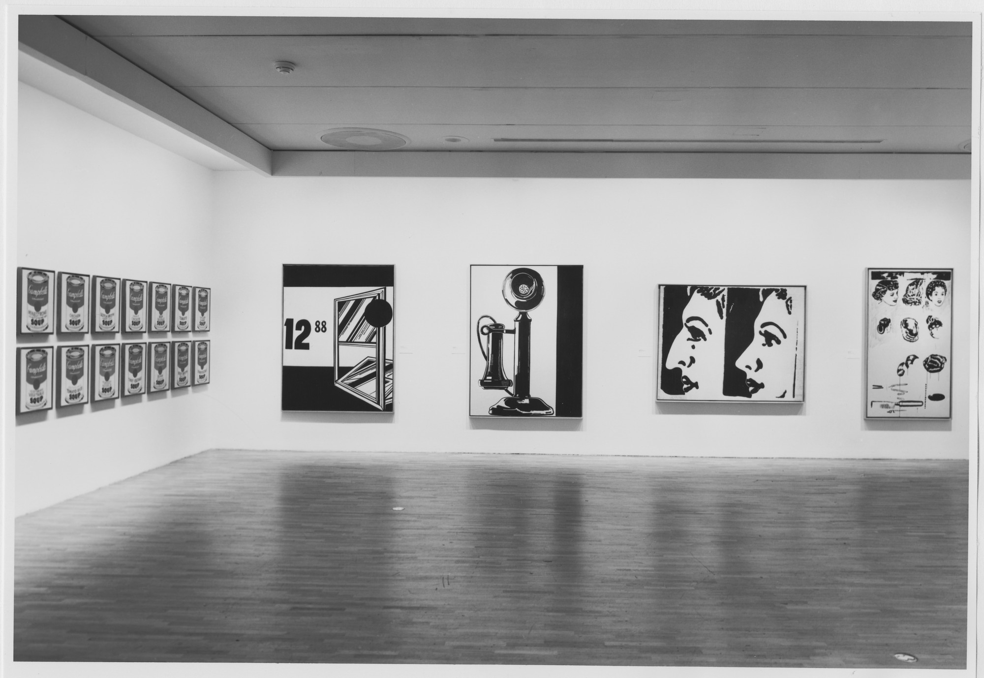 Installation view of the exhibition "High and Low Modern Art and