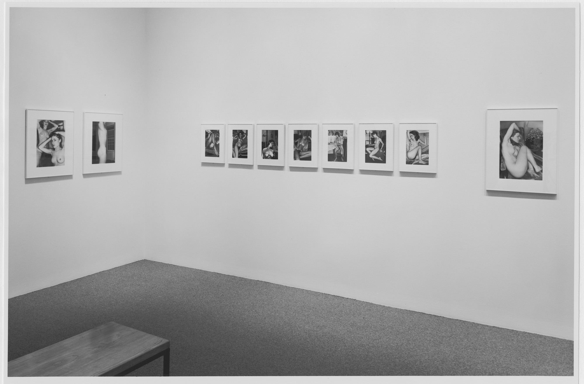 Installation view of the exhibition "Lee Friedlander: Nudes" MoMA